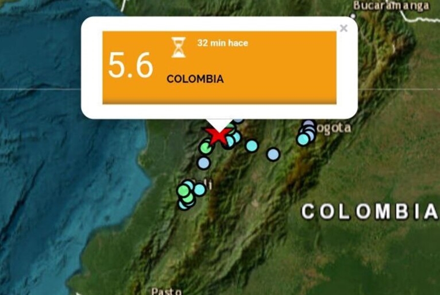 TREMOR: Terremoto de magnitude 5,6 atinge Colômbia nesta sexta-feira (19)