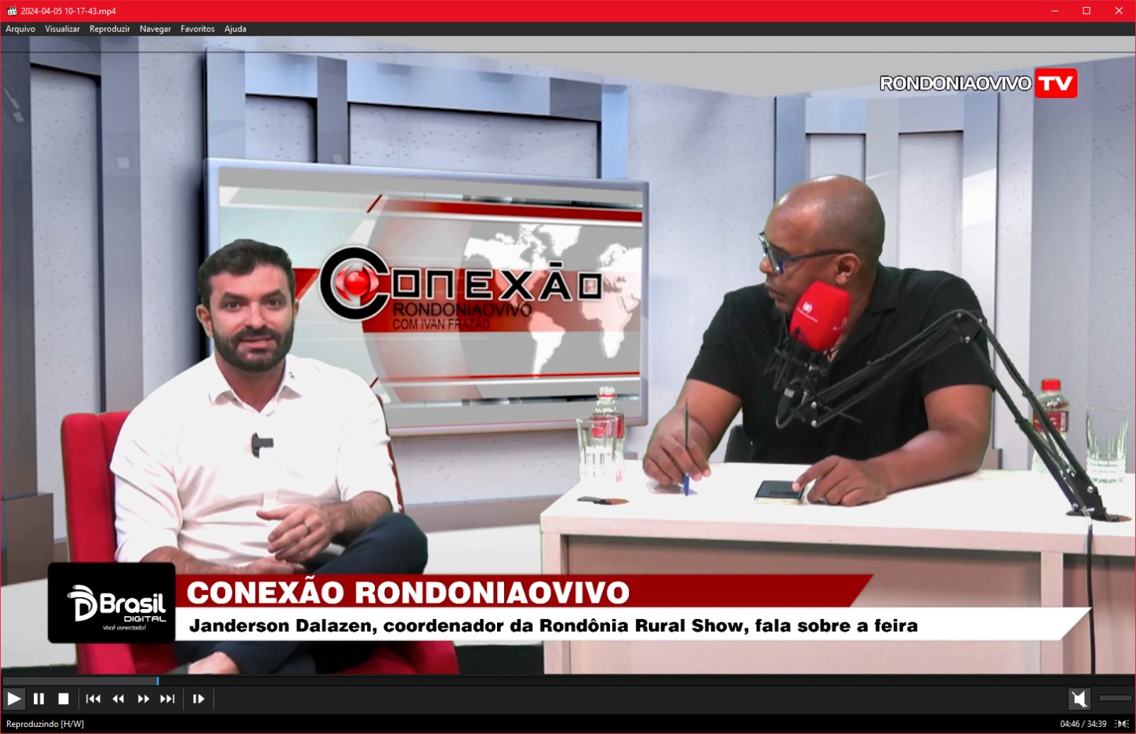 CONEXÃO RONDONIAOVIVO:   Janderson Dalazen, coordenador da Rondônia Rural Show, fala sobre a feira