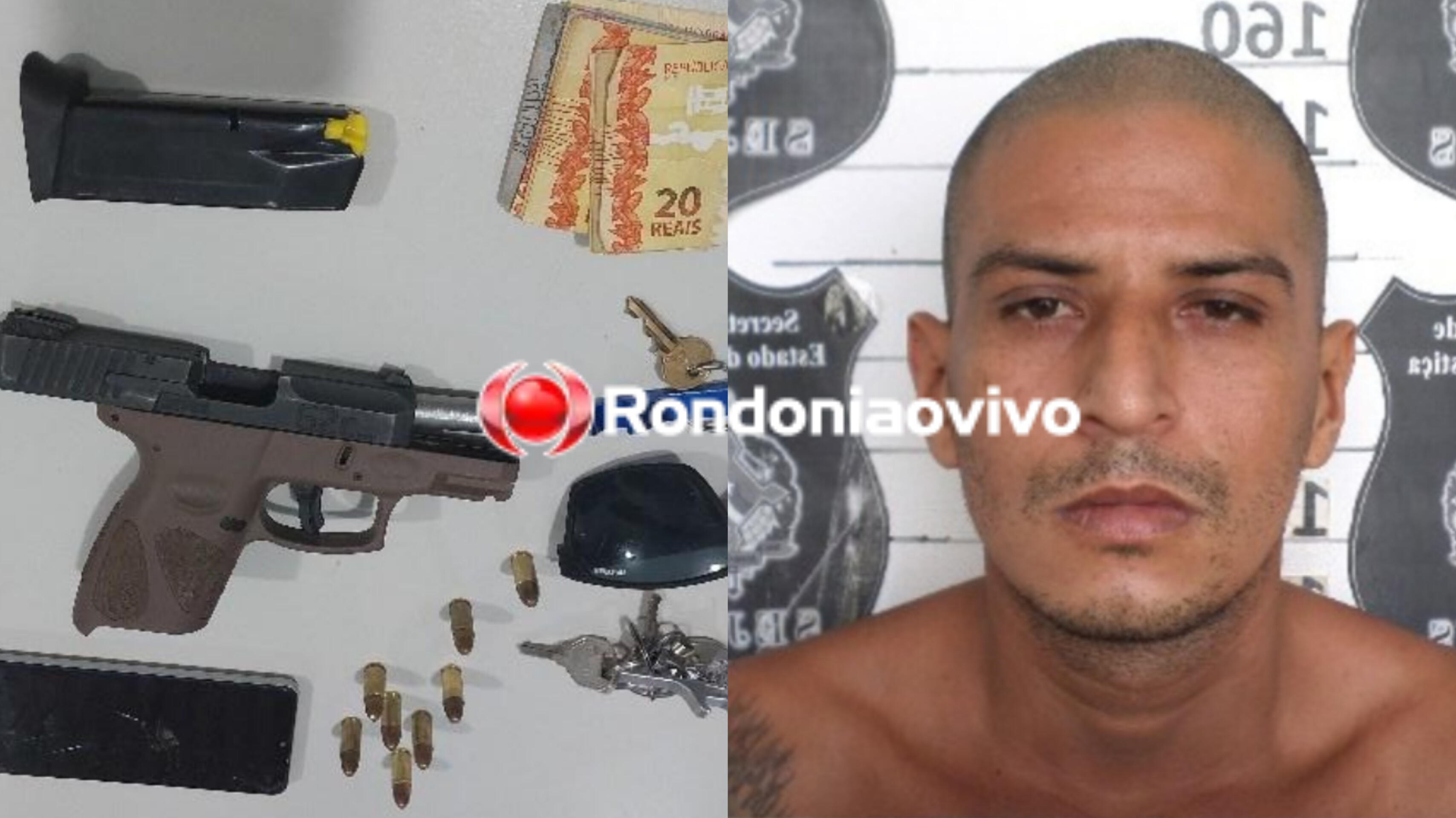 BECO GRAVATAL: PM prende homem com pistola roubada em Porto Velho 