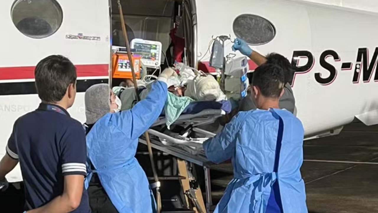 REMOÇÃO: Terceira sobrevivente de acidente aéreo no Acre é transferida para Hospital em Manaus