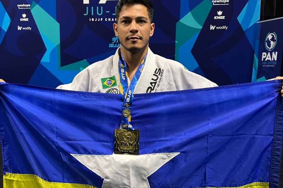 PAN 2024: Atleta portovelhense é campeão do Pan-Americano de Jiu-Jitsu, nos EUA