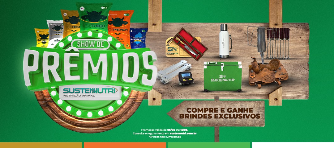 AGROPECUÁRIA: Campanha Show de Prêmios Sustennutri Especial Rondônia Rural Show