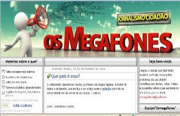 Blog “Os Megafones” é canal para o “jornalismo cidadão” na capital – Conheça