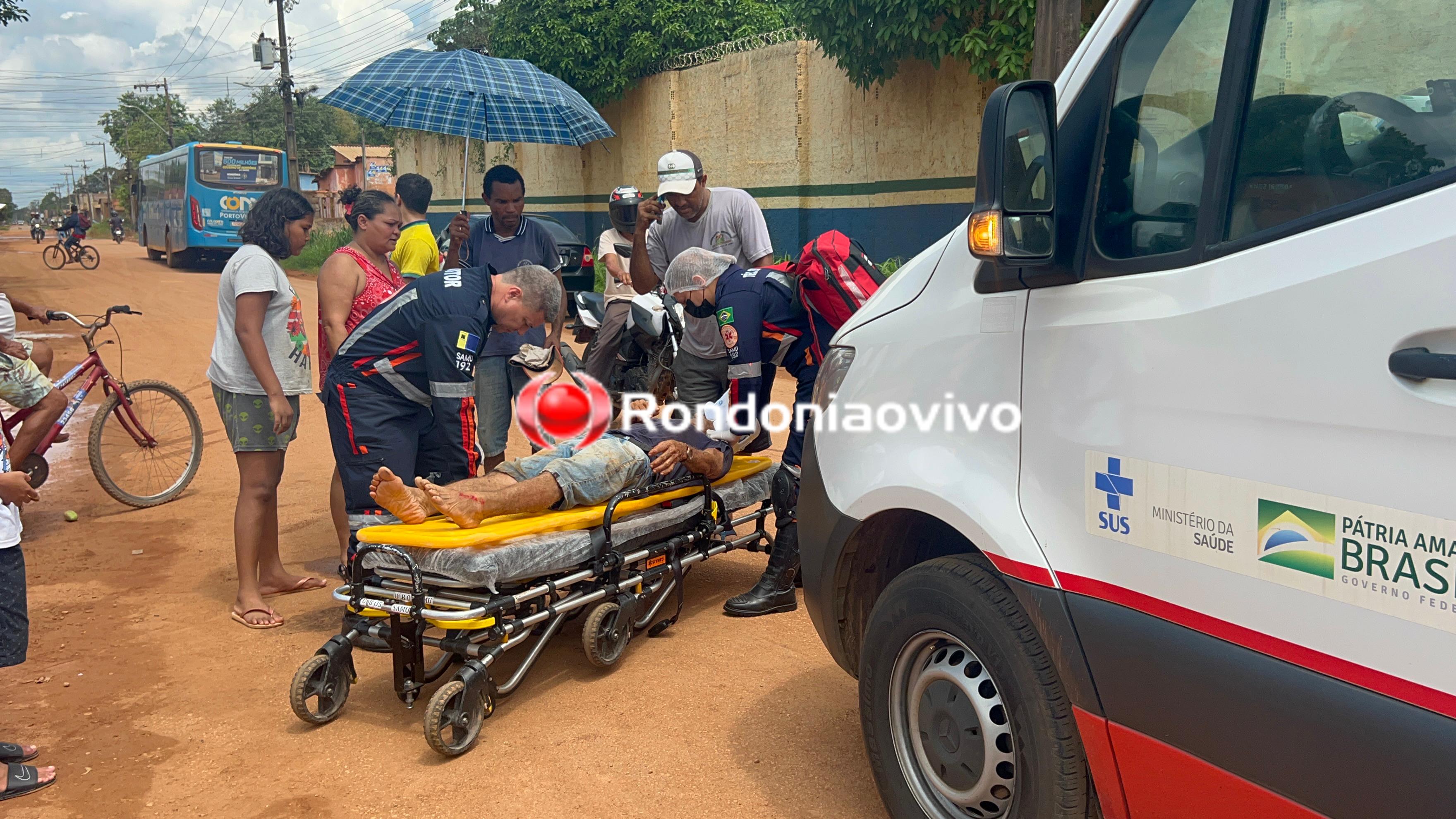 VÍDEO: Idoso é atropelado em frente de escola na zona Leste 