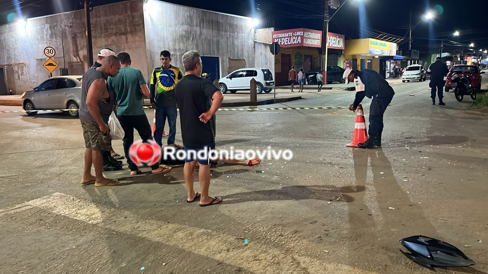 URGENTE: Motociclista fica gravemente ferido após acidente na zona Leste 