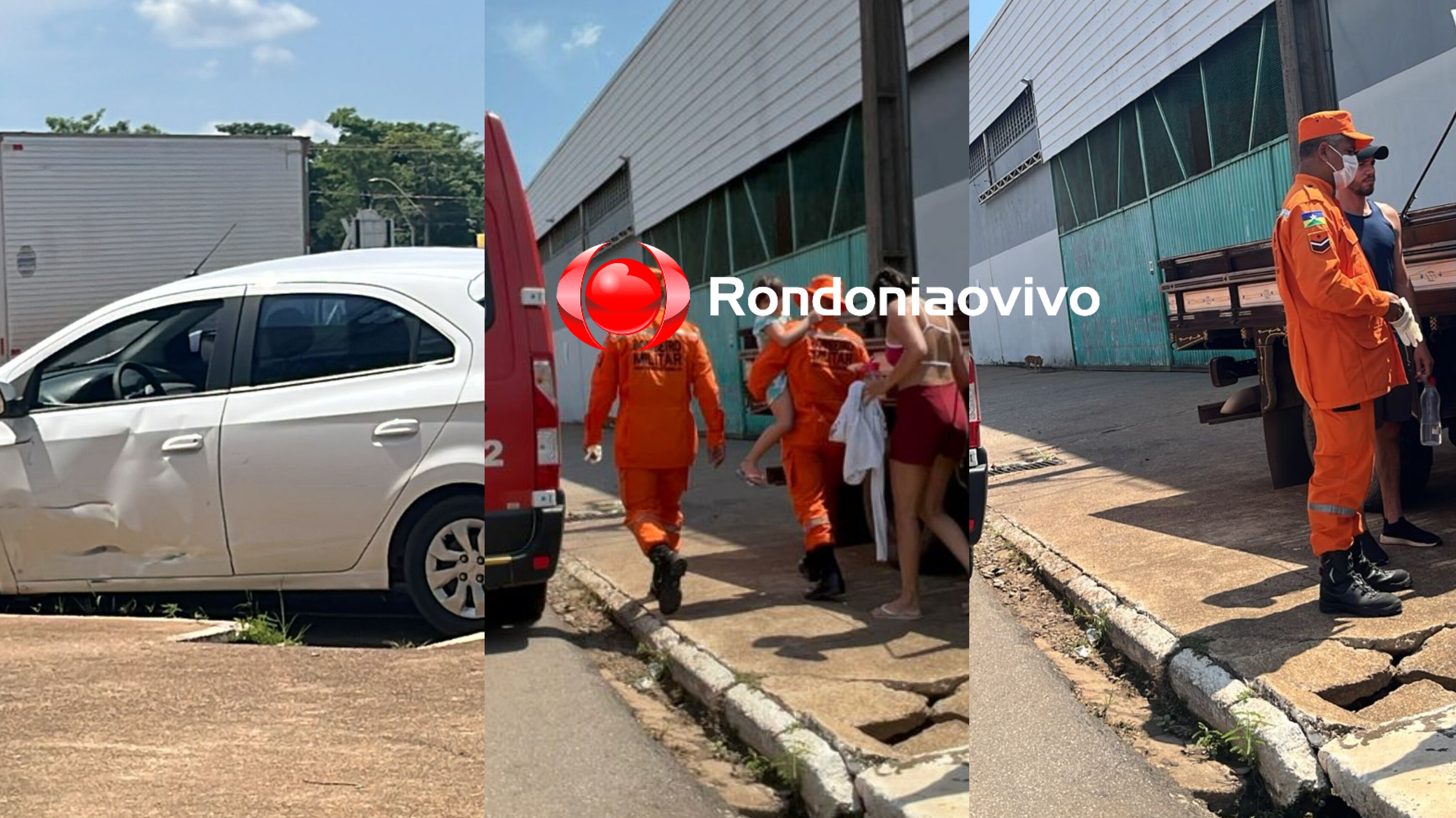 NA JACI-PARANÁ: Criança sofre ferimentos após acidente entre carro e moto 