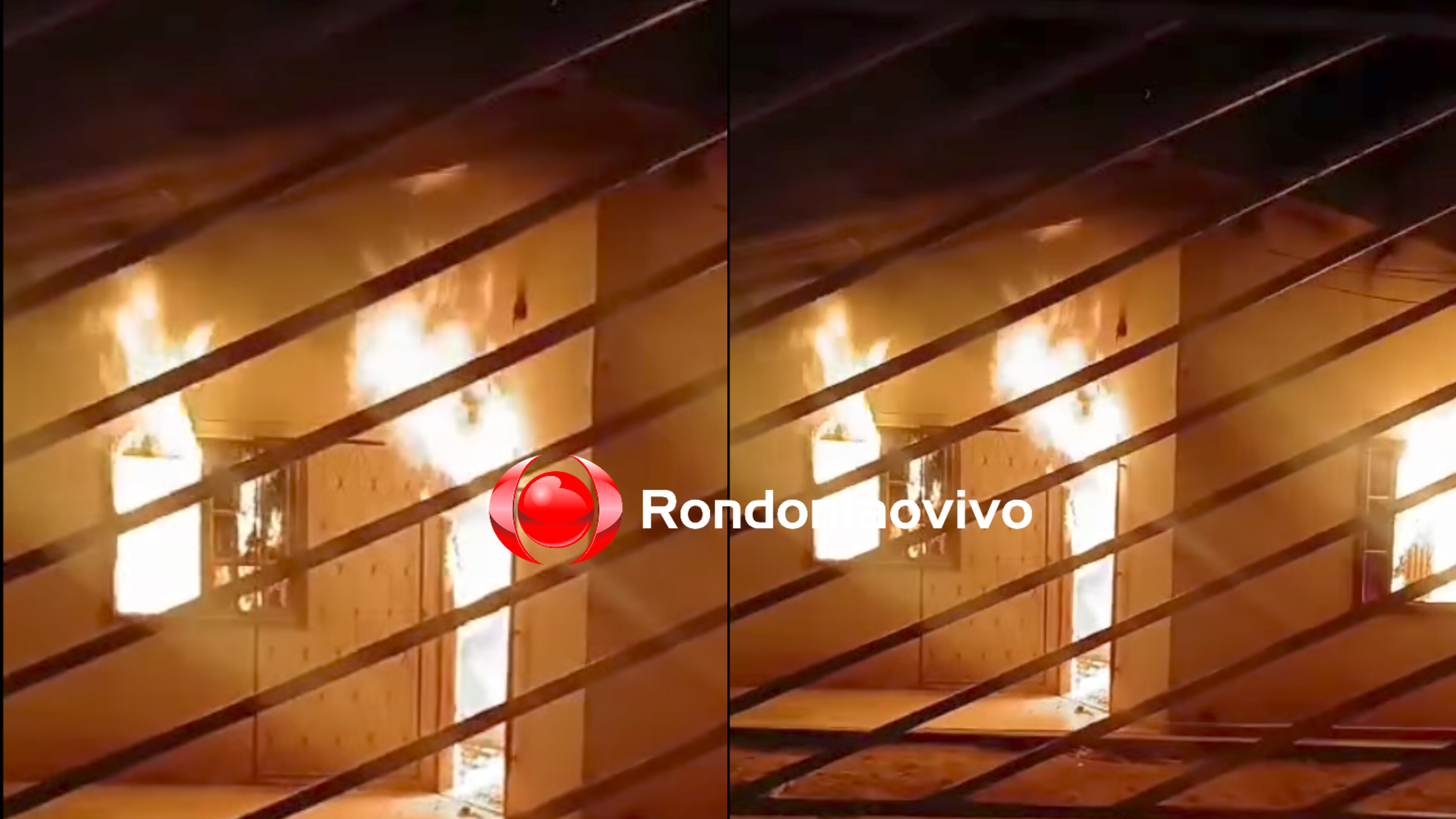 VÍDEO: Residência é destruída por incêndio na zona Sul 