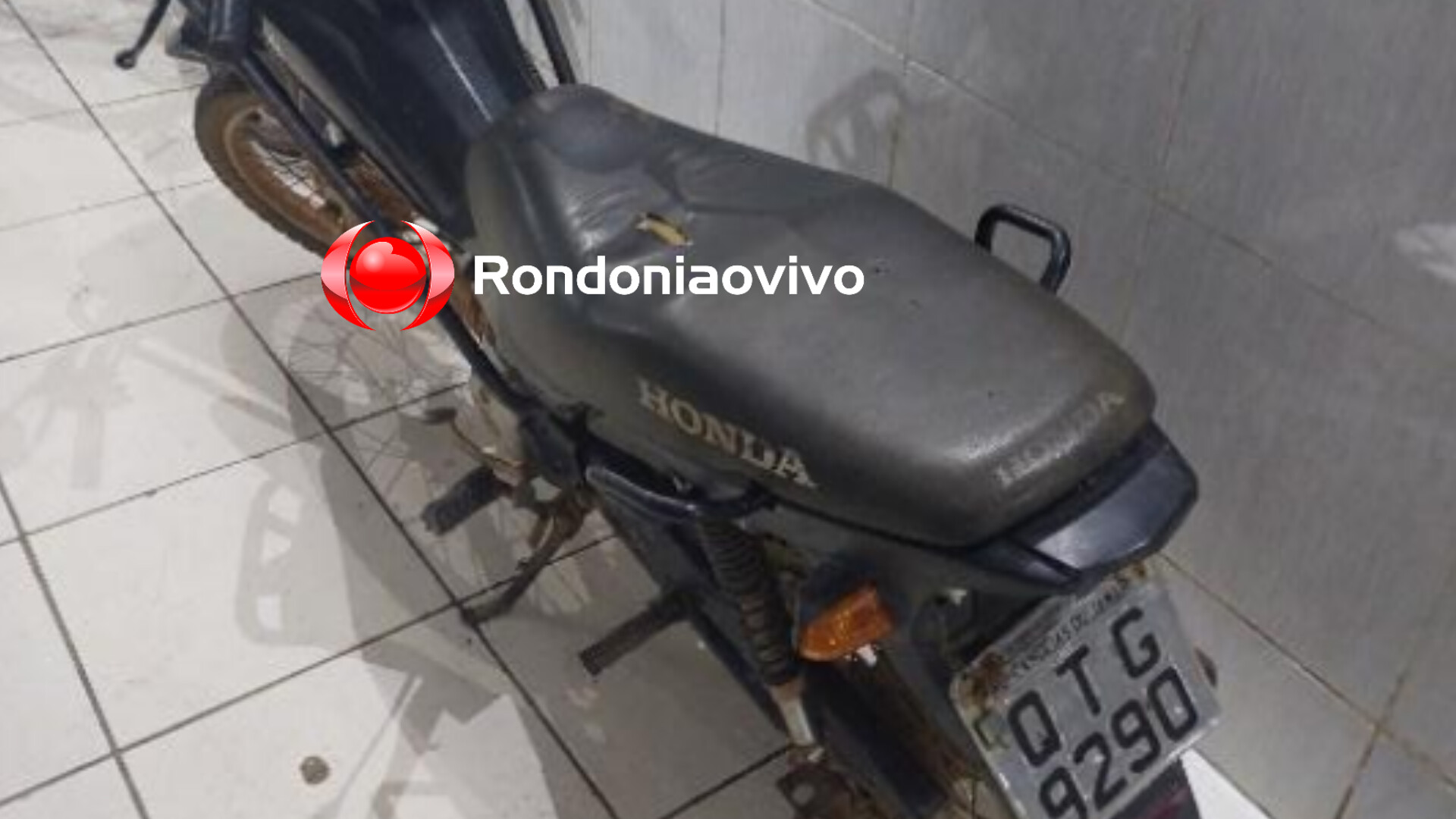 FLAGRANTE: PM prende homem com motocicleta e chassis roubados na zona Leste 