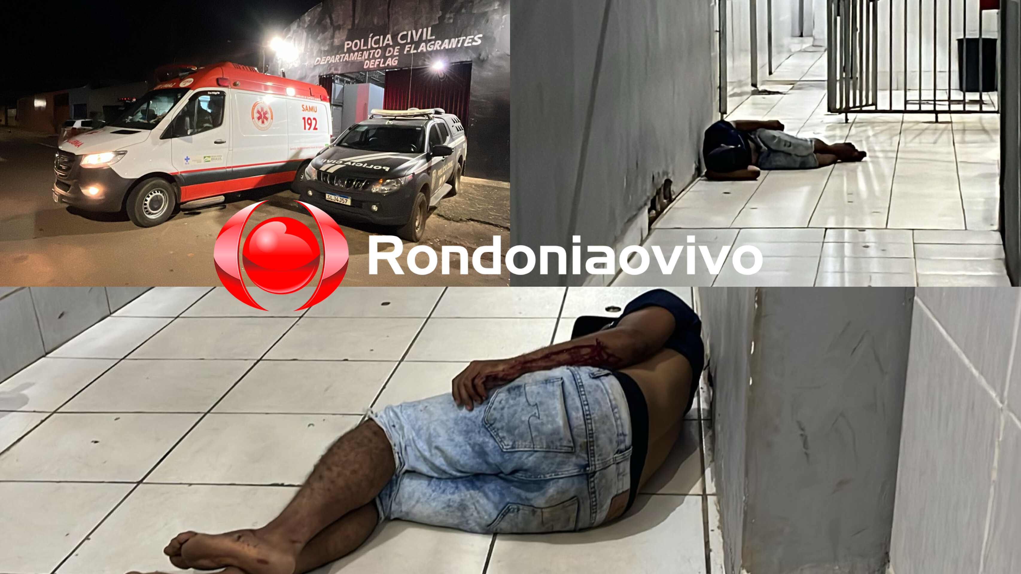 URGENTE: Homem alvo de tentativa de homicídio pede socorro em delegacia 