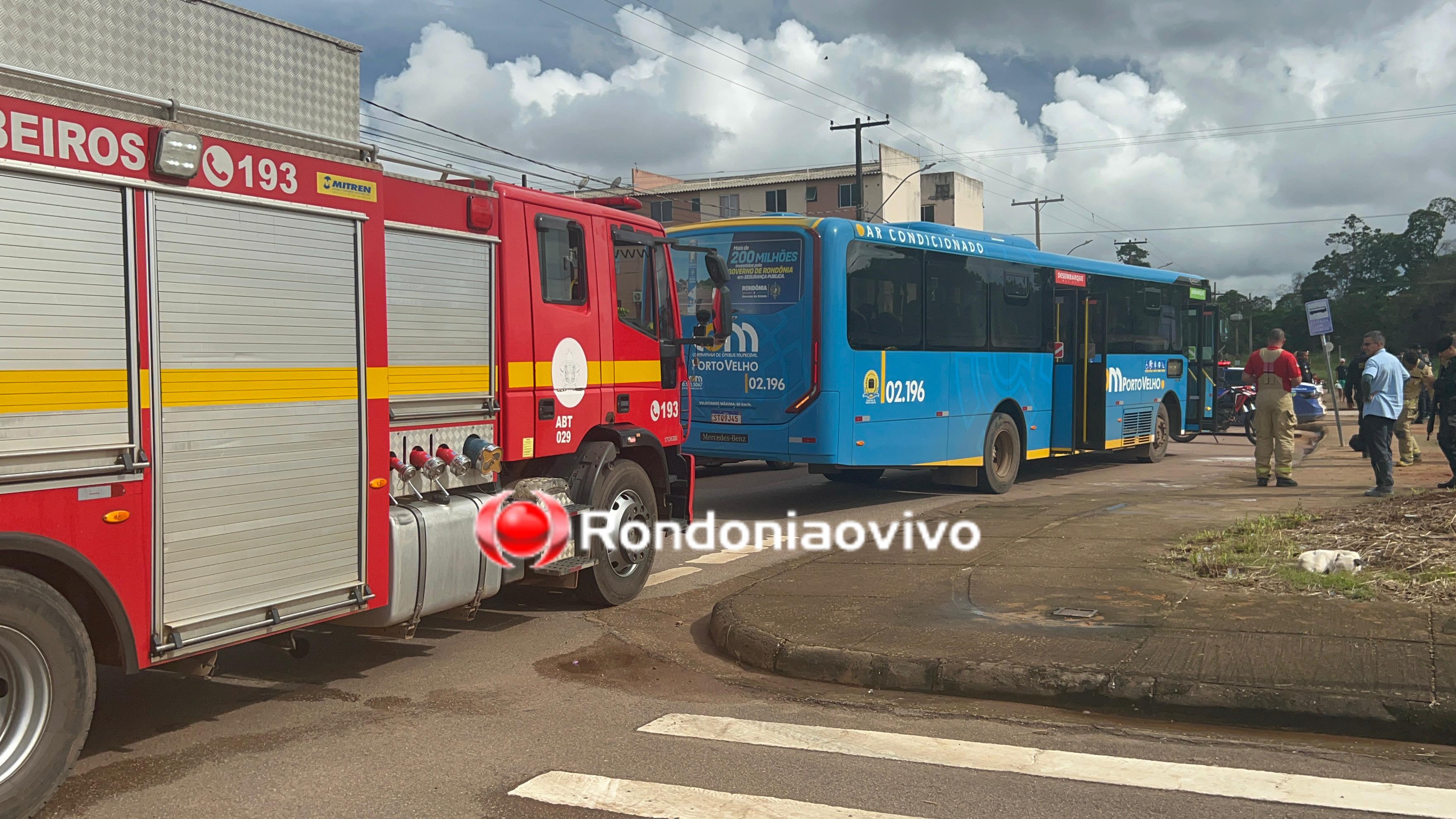 VÍDEO: Criminosos colocam fogo em ônibus no Orgulho do Madeira