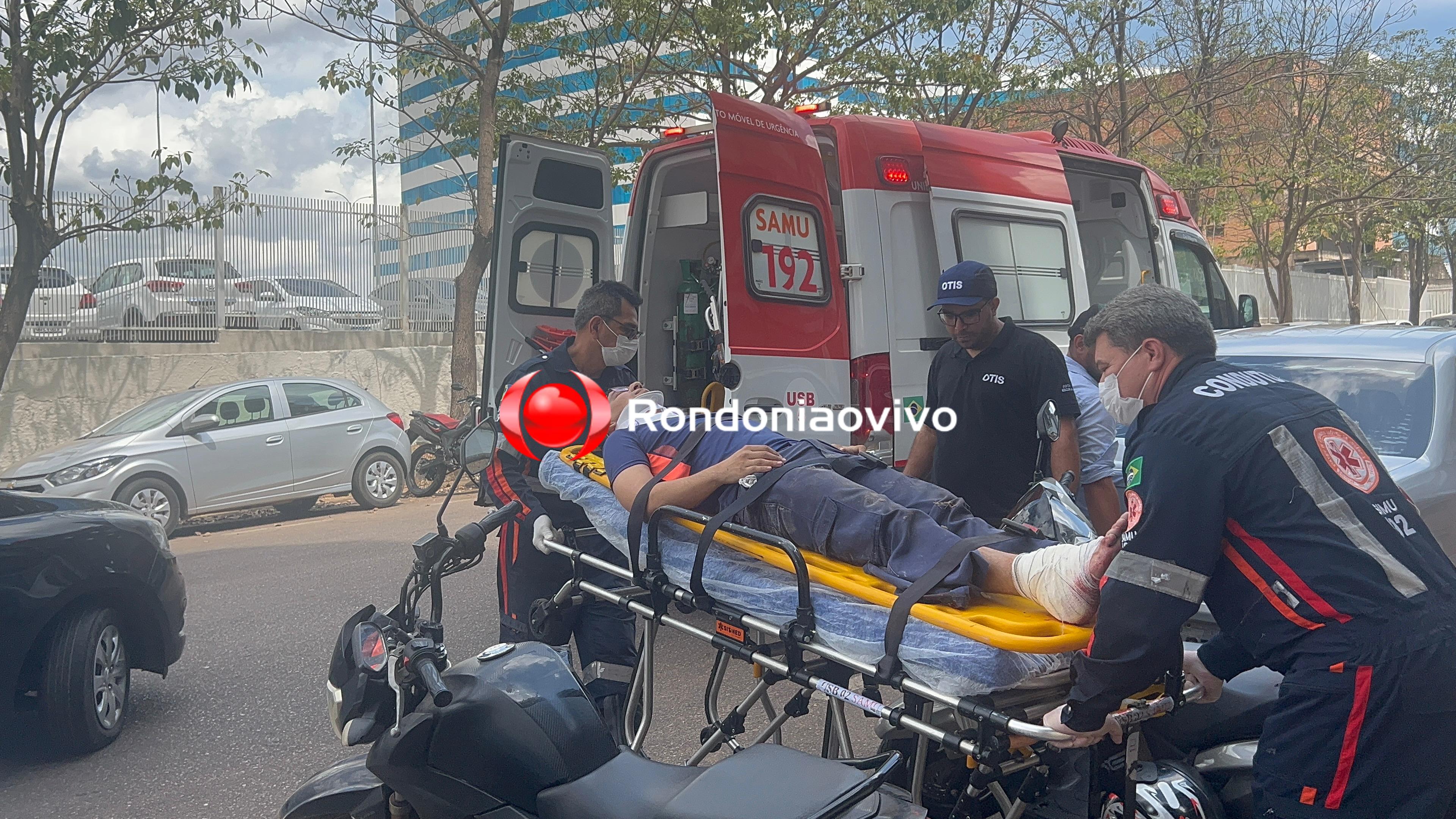 VÍDEO: Trabalhador sofre queda do 2º andar de condomínio na frente do CPA