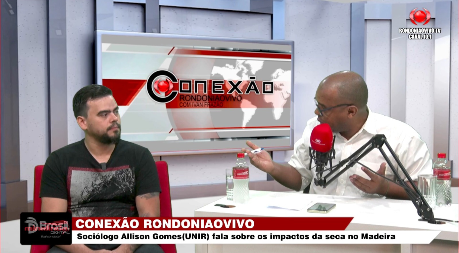 CONEXÃO RONDONIAOVIVO:  Sociólogo Alisson Gomes fala sobre os impactos da seca no Madeira