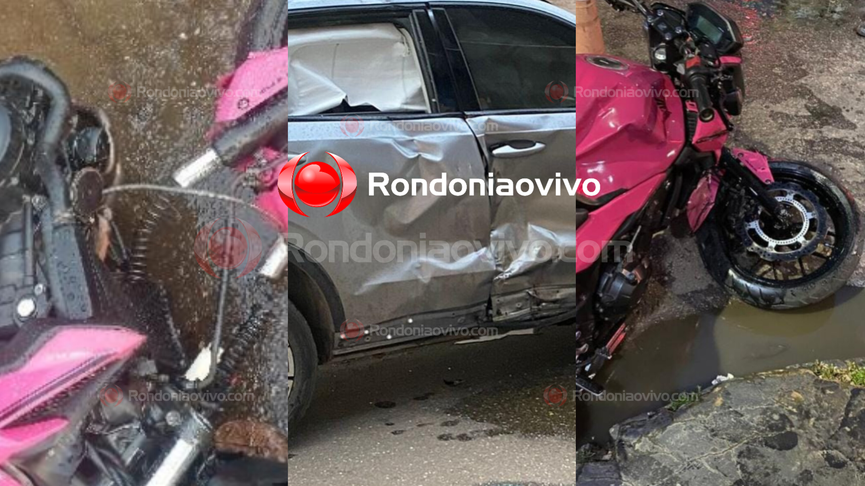 INTUBADO: Bancária em carro Haval provoca gravíssimo acidente com motociclista 