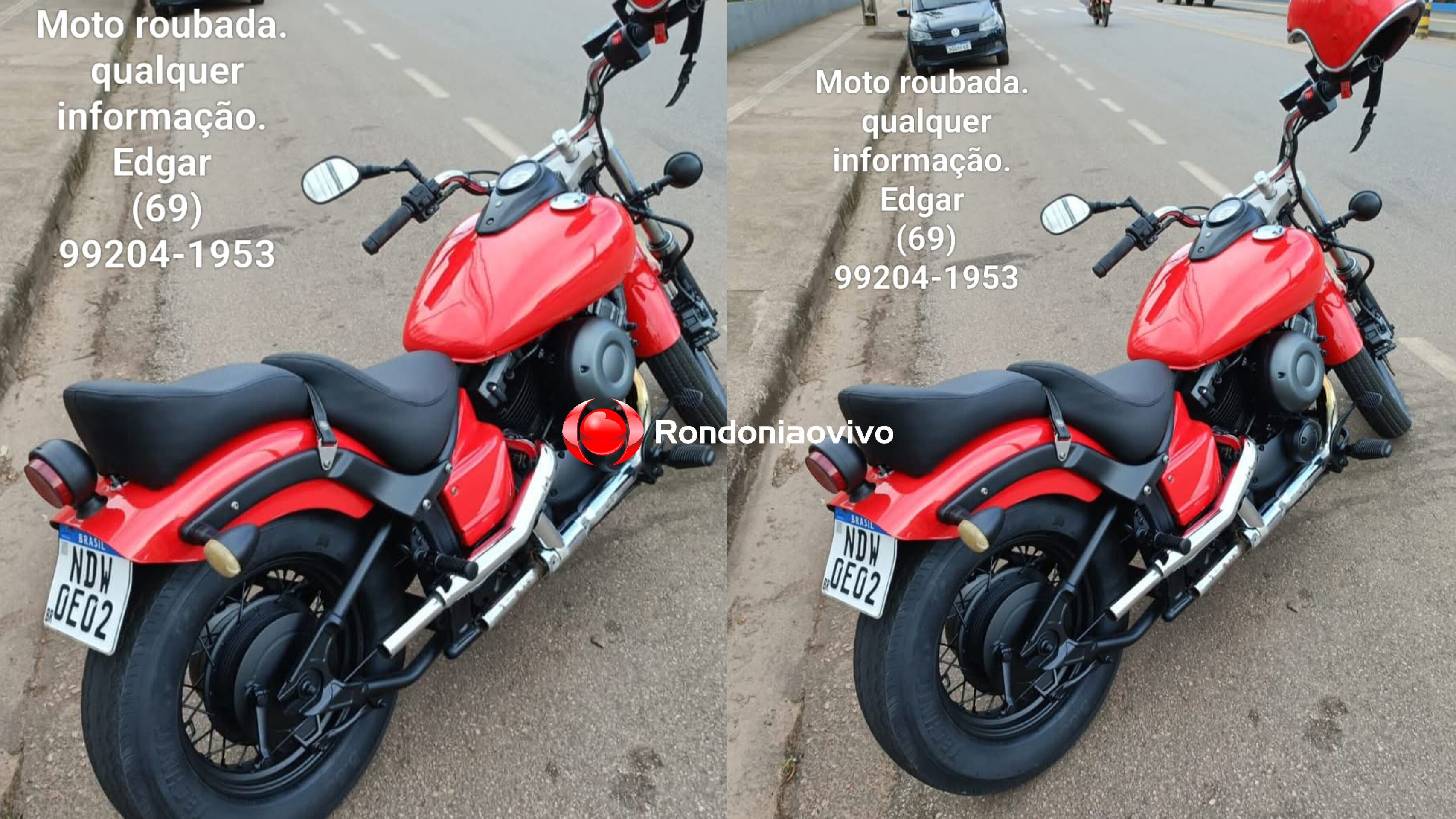 FAÇA DENÚNCIA: Moto Yamaha 650 cilindradas é furtada da frente de residência 
