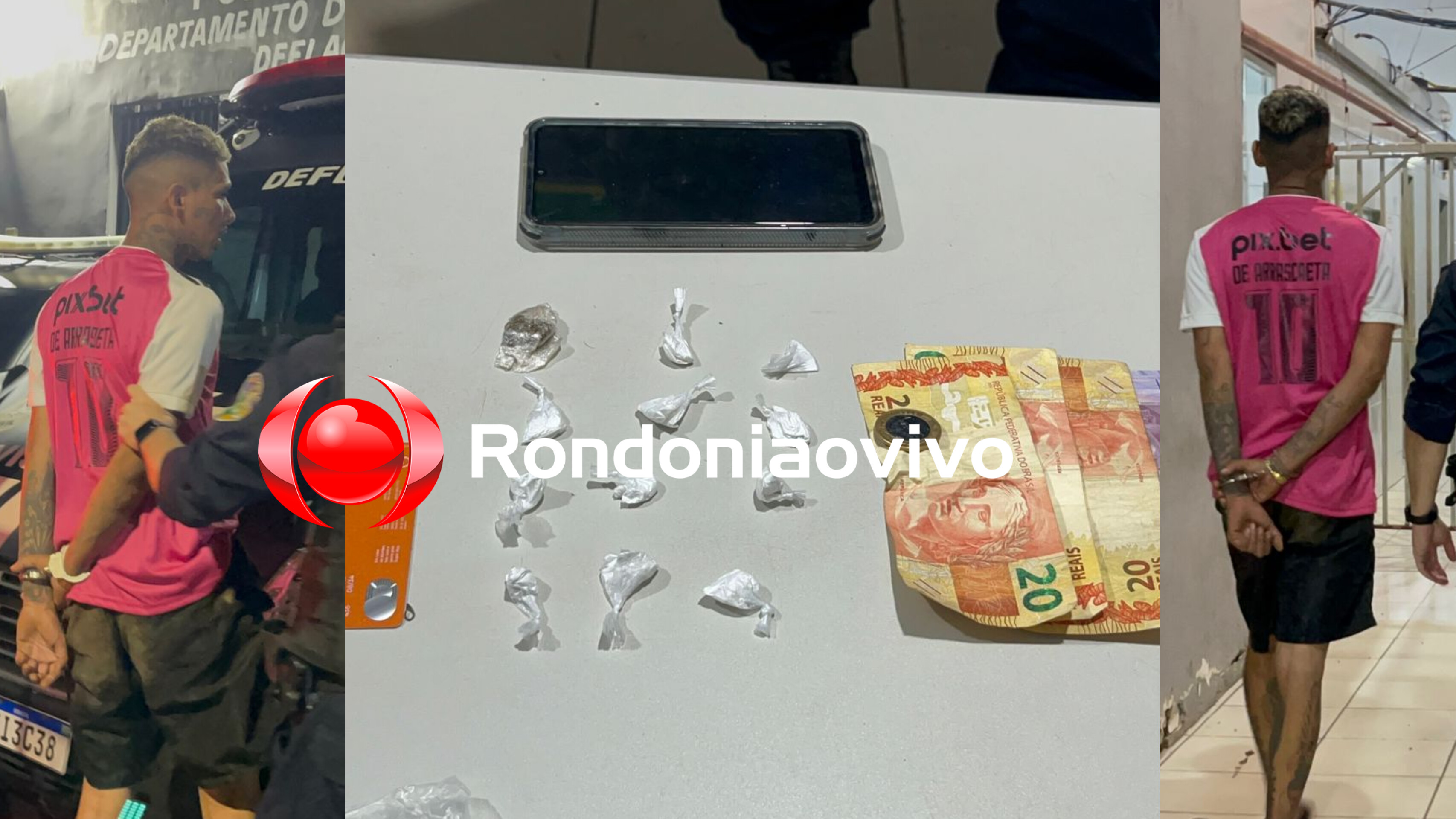 BECO GRAVATAL: Acusado joga mochila com drogas no telhado de casa, mas não escapa da prisão 