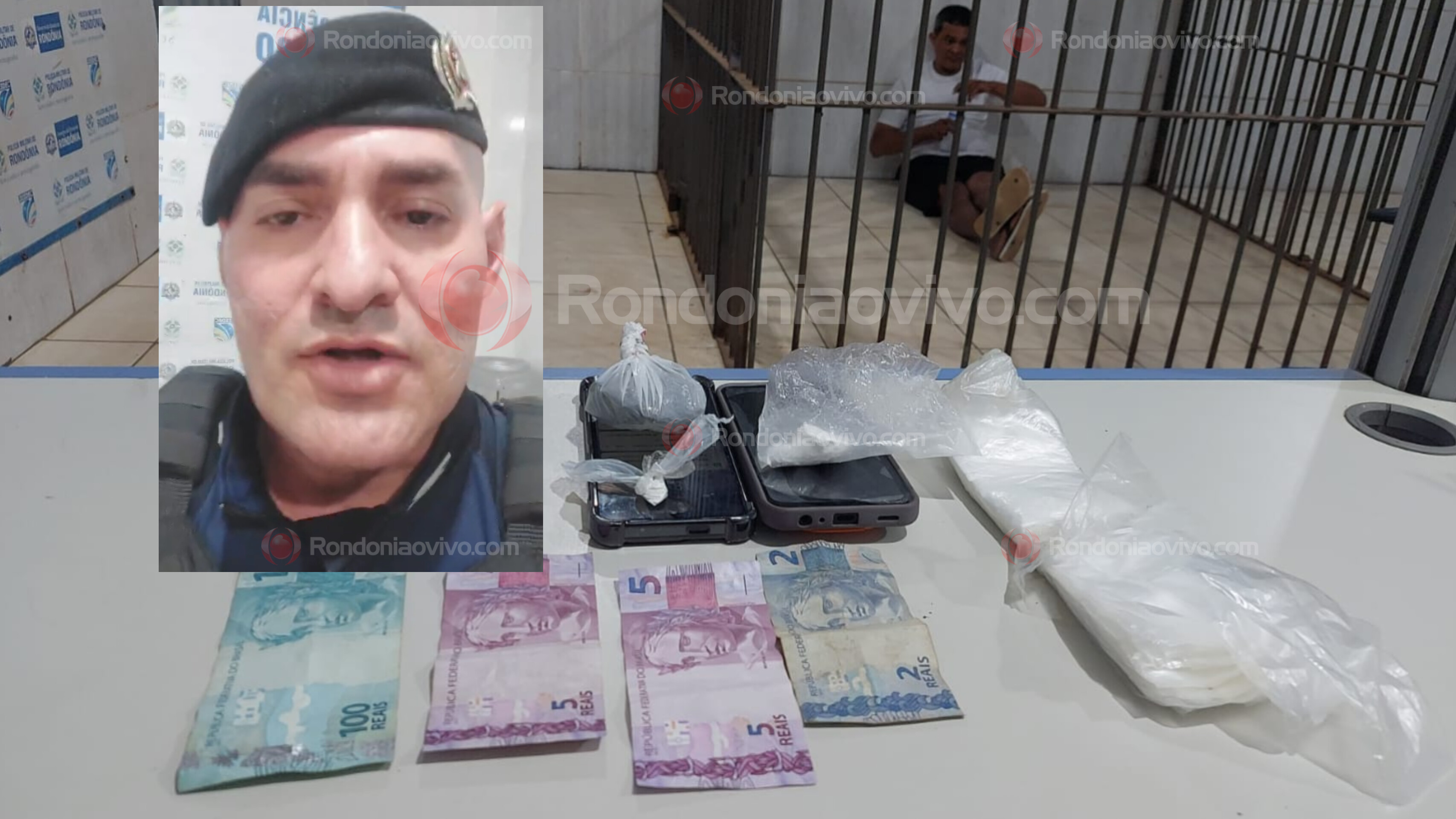 VÍDEO: Equipe do sargento Machado prende mais um acusado de tráfico de drogas