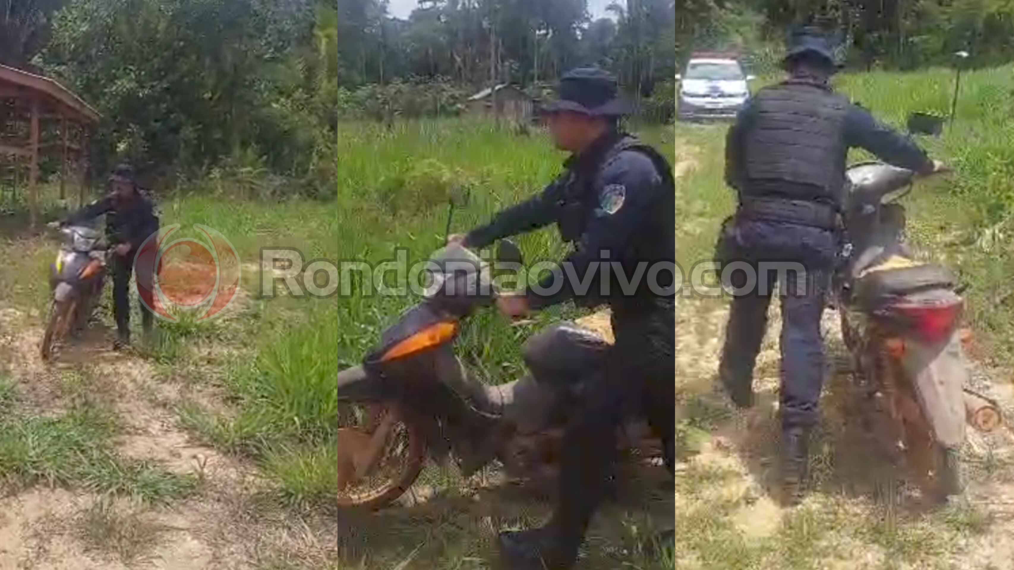 VÍDEO: Equipe do sargento Machado recupera no Amazonas moto roubada em Porto Velho 