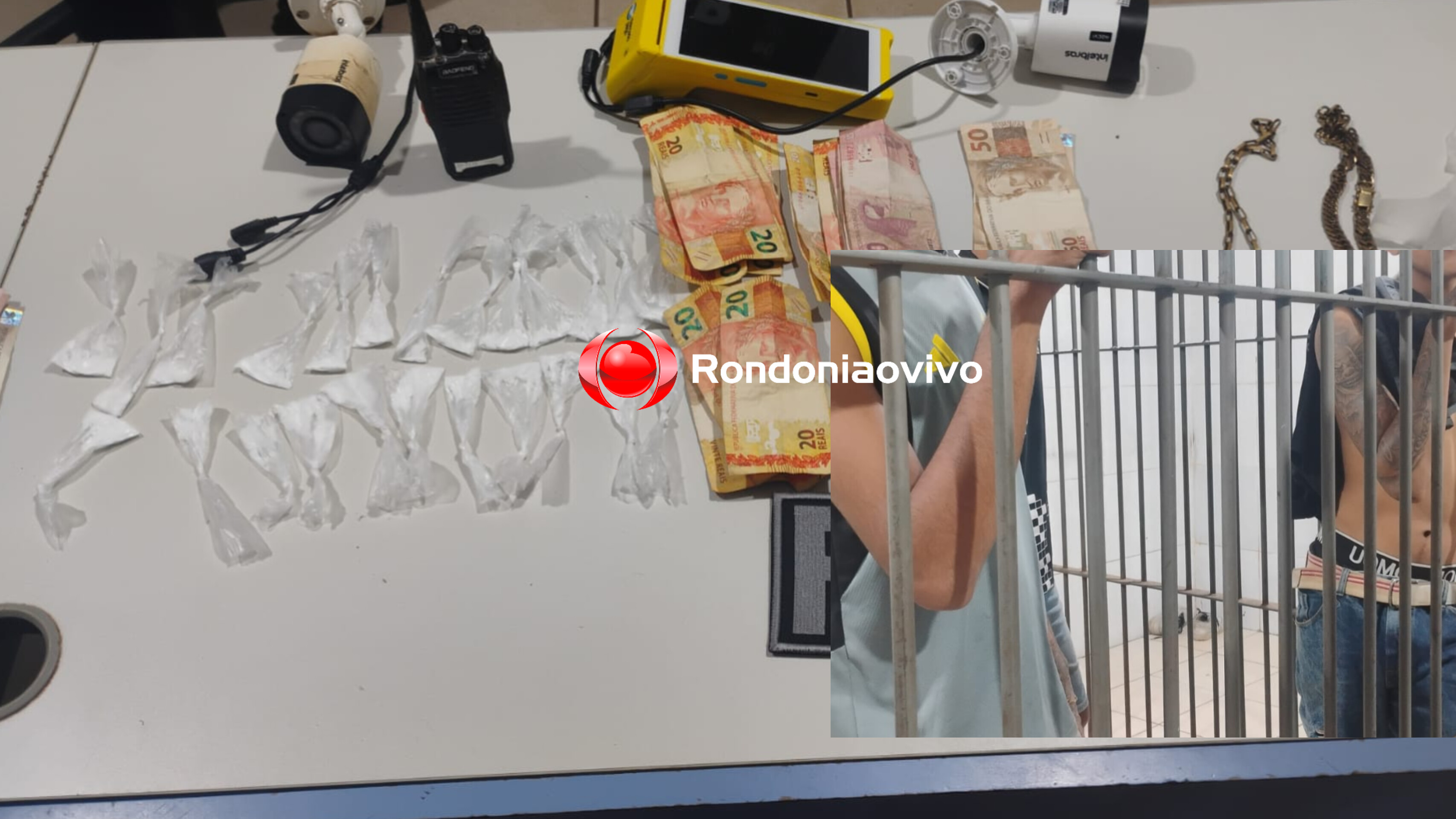 PONTO DO TRÁFICO: Dois adolescentes são detidos por fazer casa abandonada de boca de fumo 