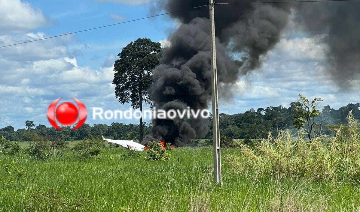URGENTE: Avião com políticos de Rondônia cai em distrito de Porto Velh