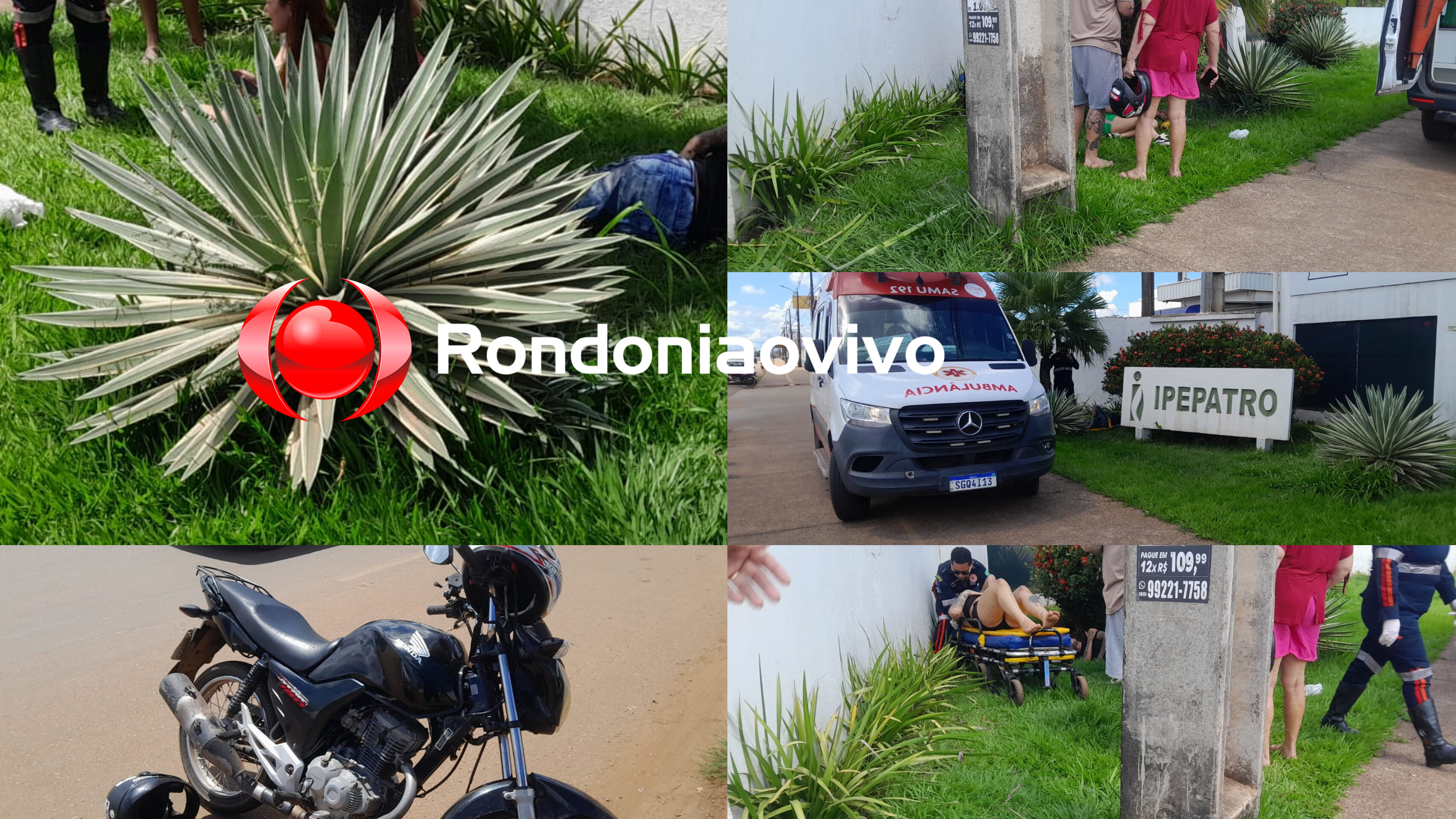 URGENTE: Três pessoas ficam feridas em grave acidente; Moto aplicativo fugiu