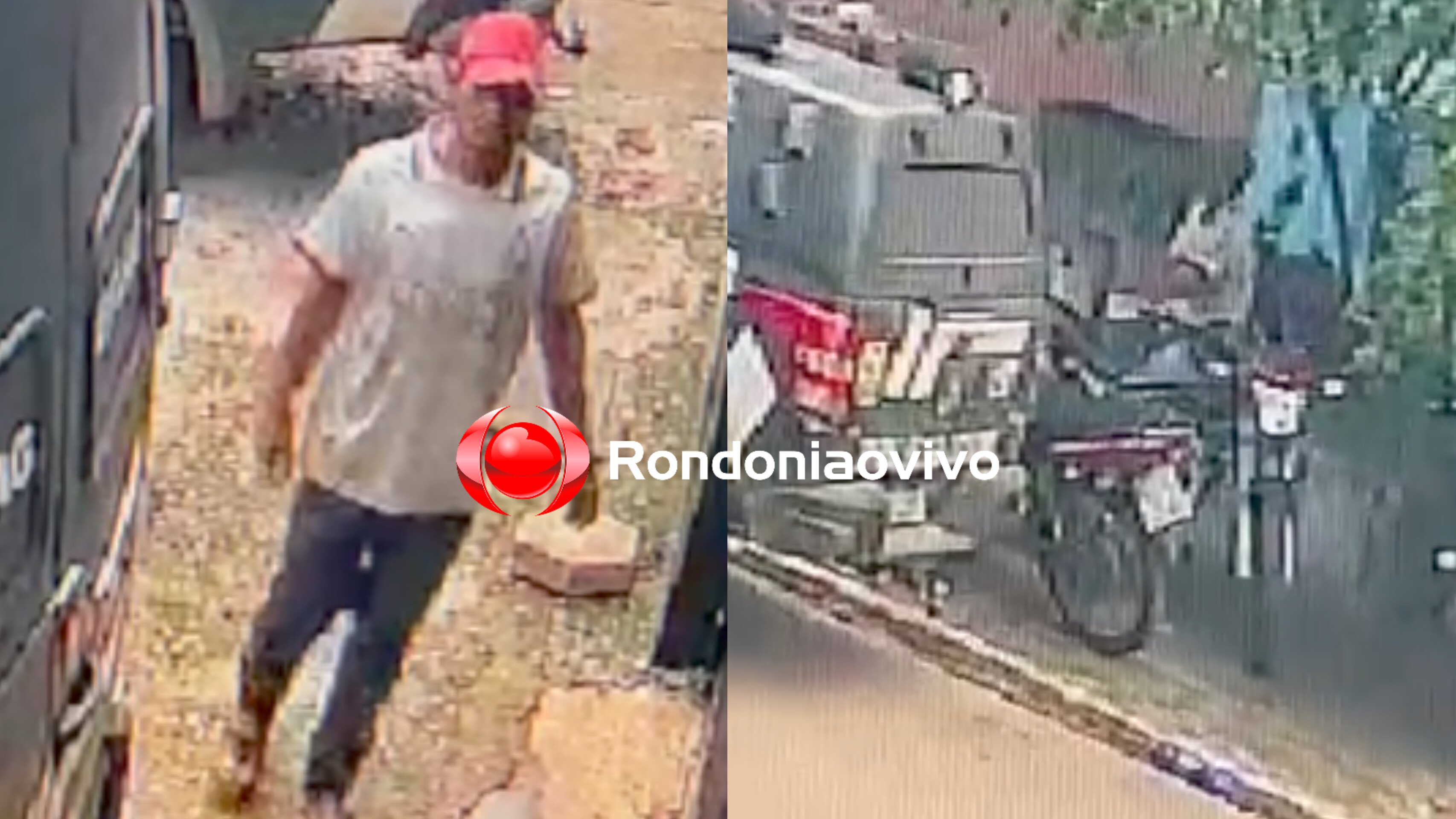 VÍDEO: Ladrão furta capacete de repórter na frente de delegacia 