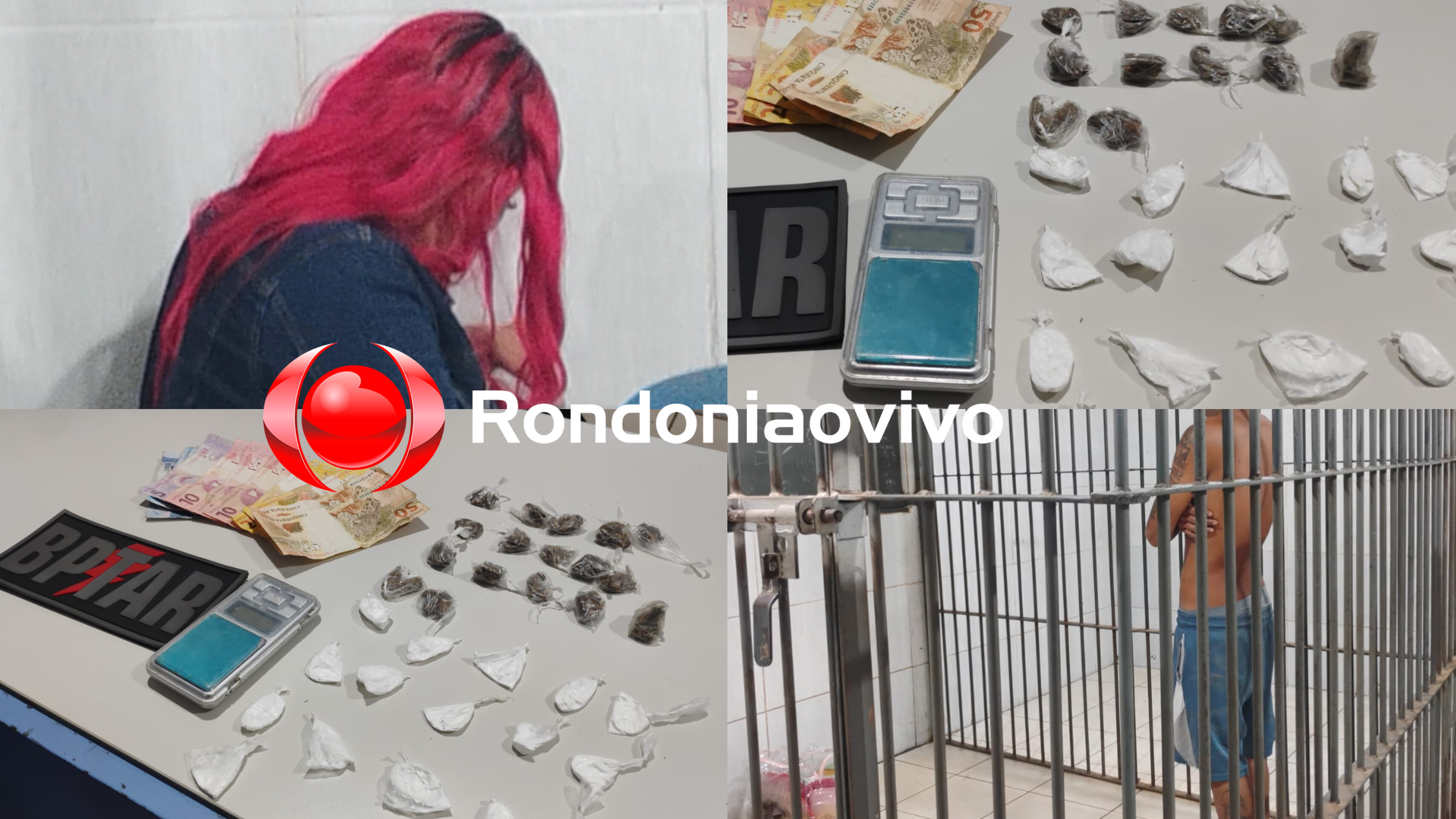 CAI N'ÁGUA: Mulher grávida e adolescente são detidos por tráfico de drogas na região Central 