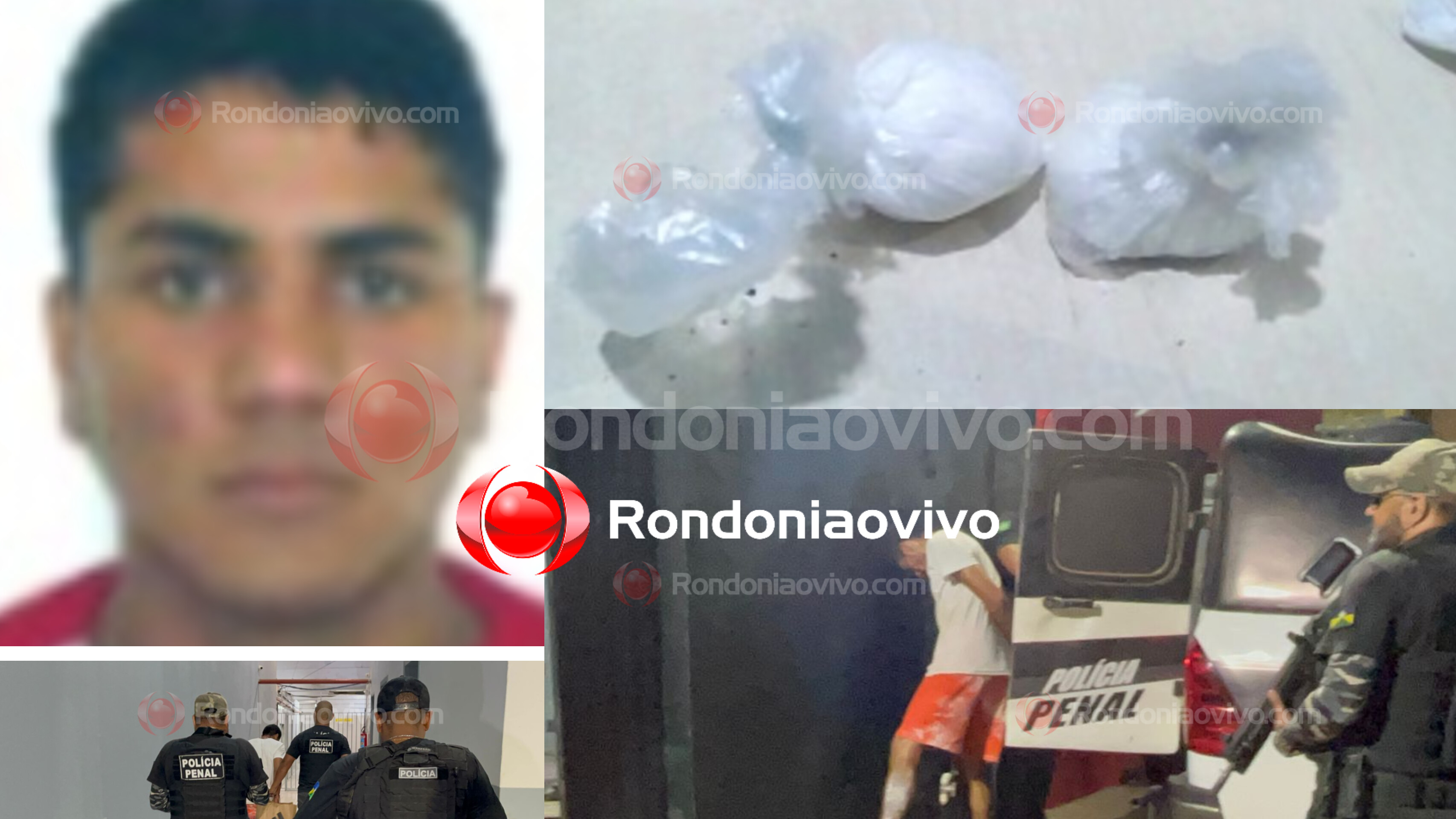 URSO PANDA: Apenado de 32 anos é flagrado com duas porções de cocaína em presídio 