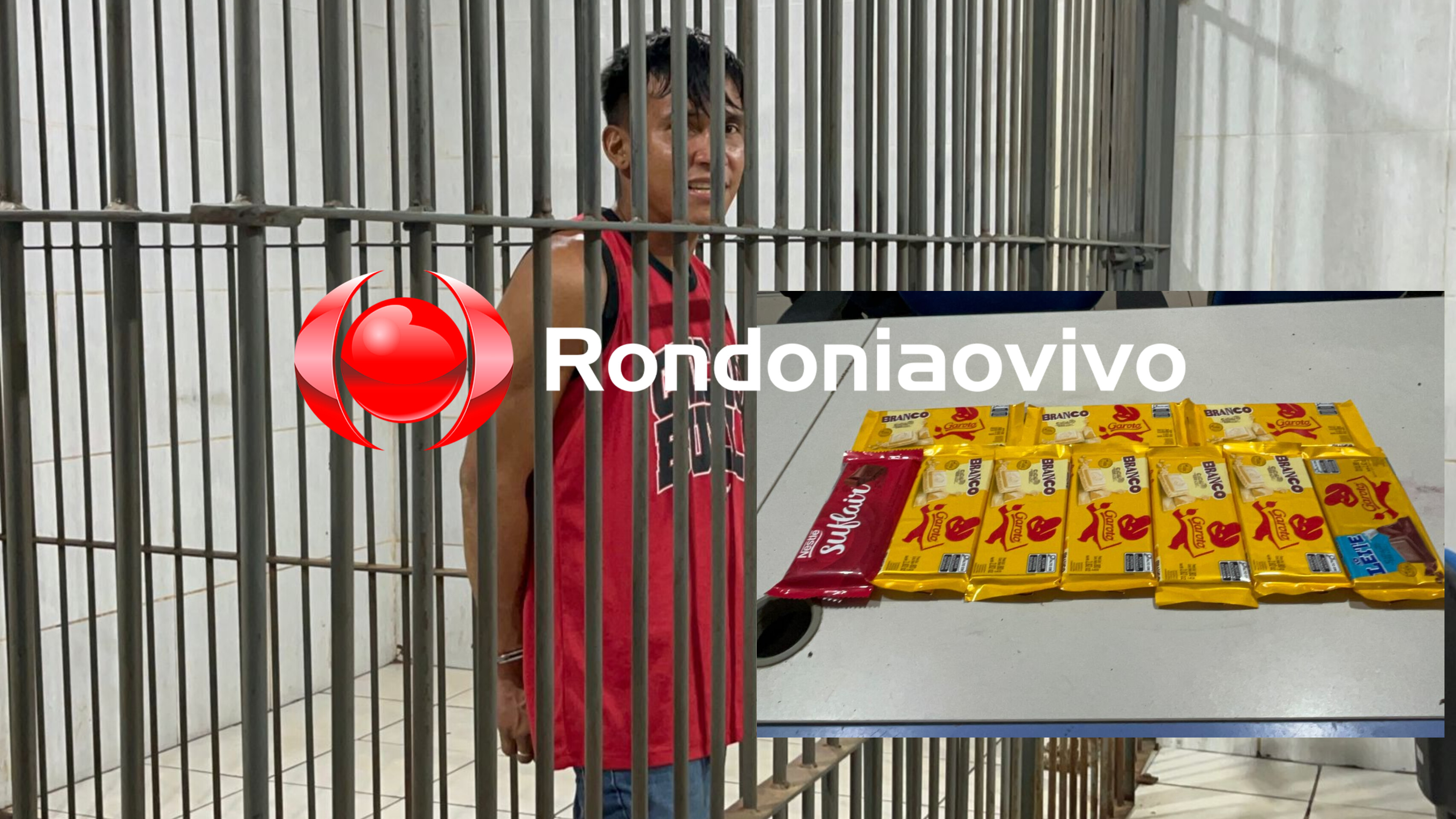 NA AMERICANAS: Membro do CV furta de 10 barras de chocolate e ameaça funcionário 