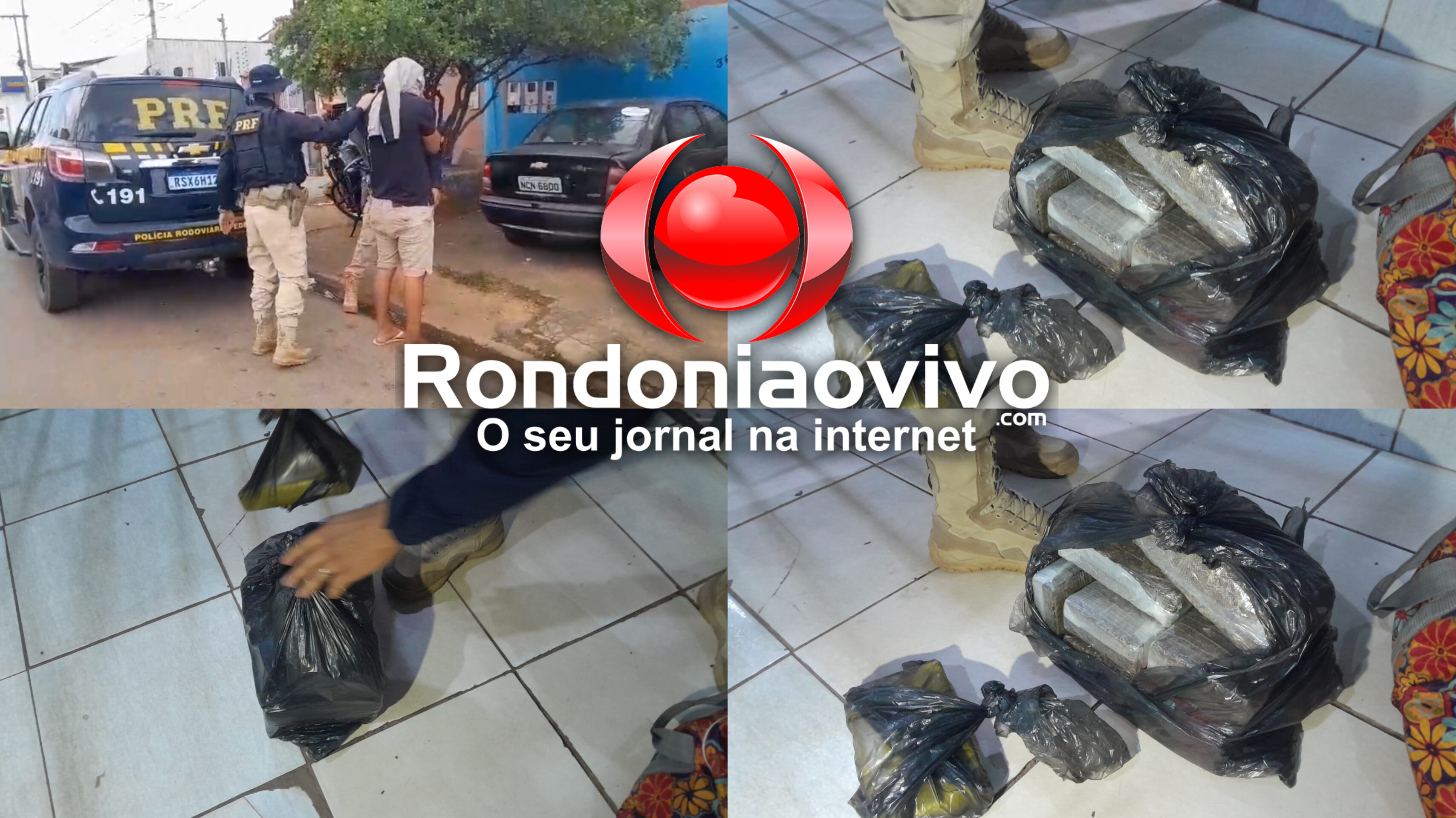 VÍDEO: Passageiro de táxi é flagrado com mala cheia de drogas na BR-364