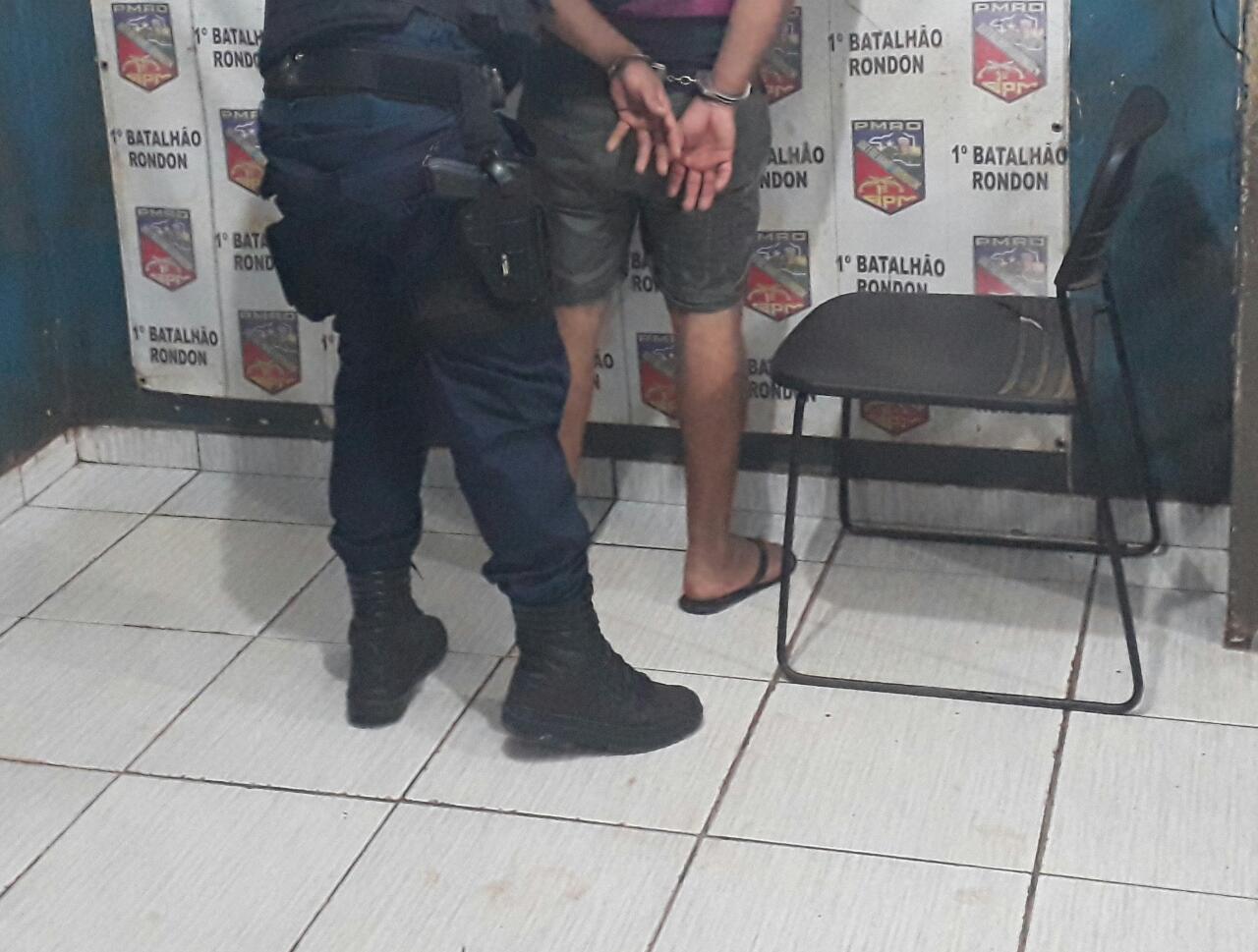 CAIU: PM prende homem acusado de furto e receptação