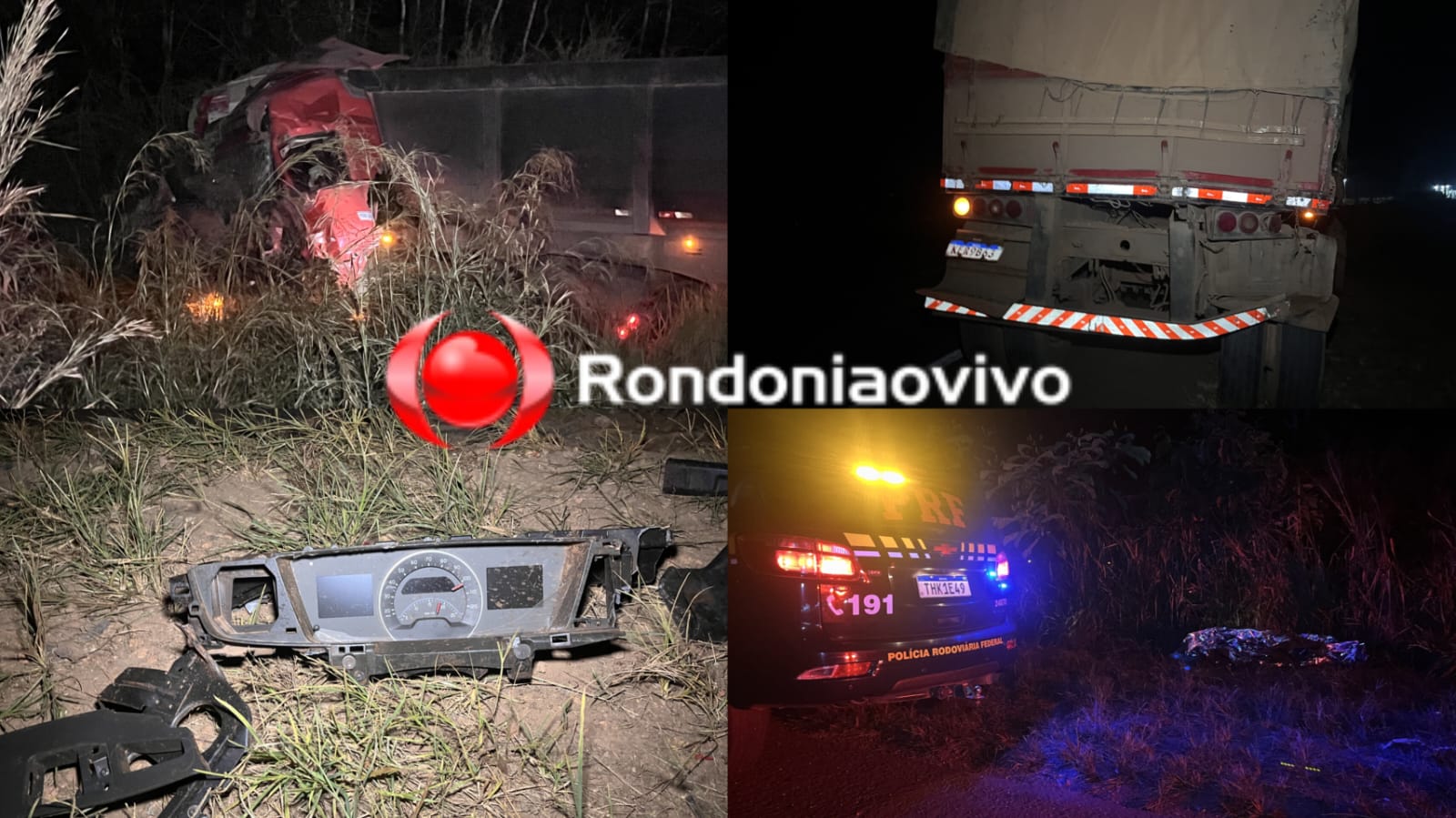 URGENTE: Grave colisão entre duas carretas deixa um morto na BR-364