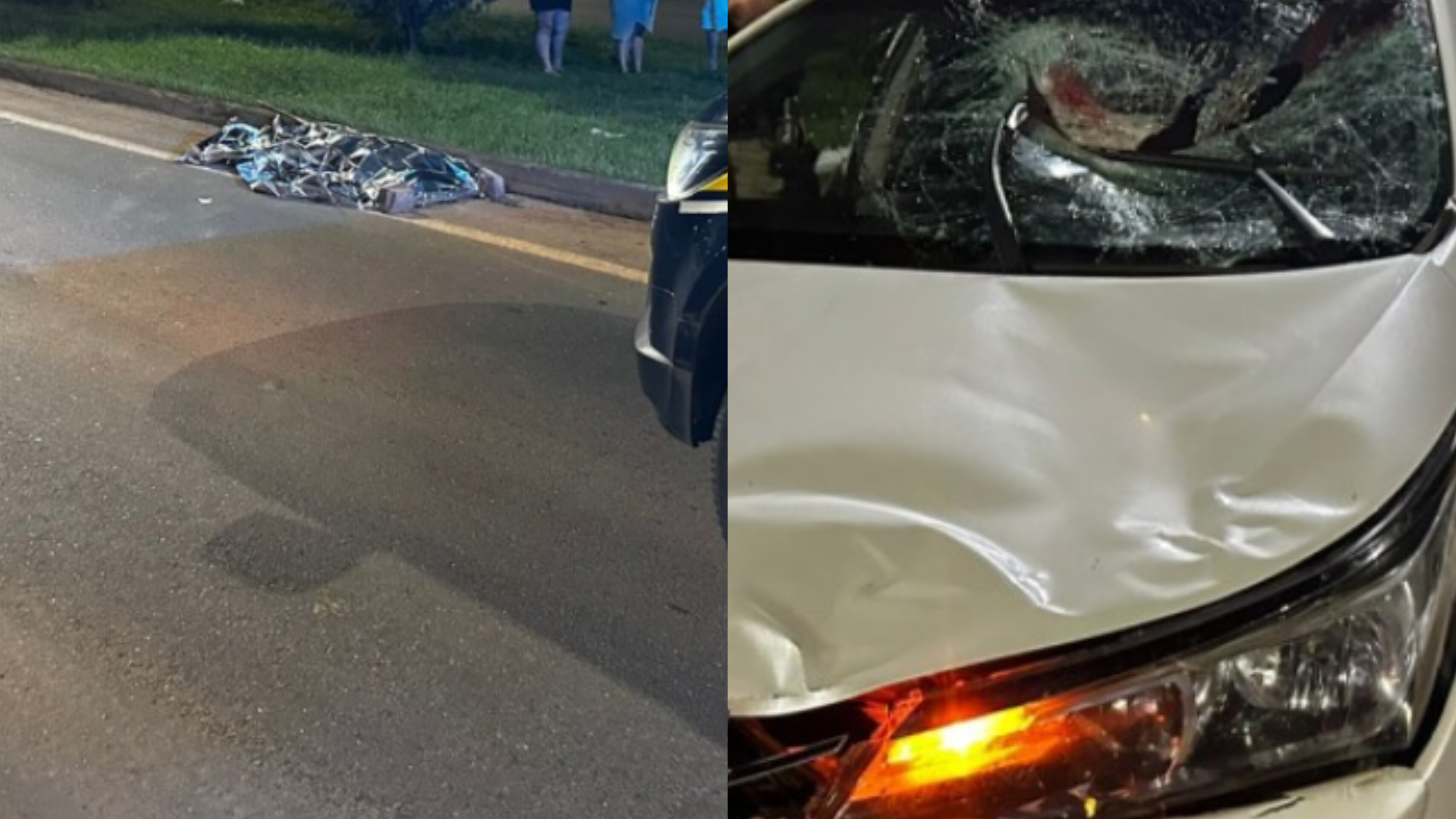 NA BR-364: Homem morre atropelado por carro em frente a Rondobras