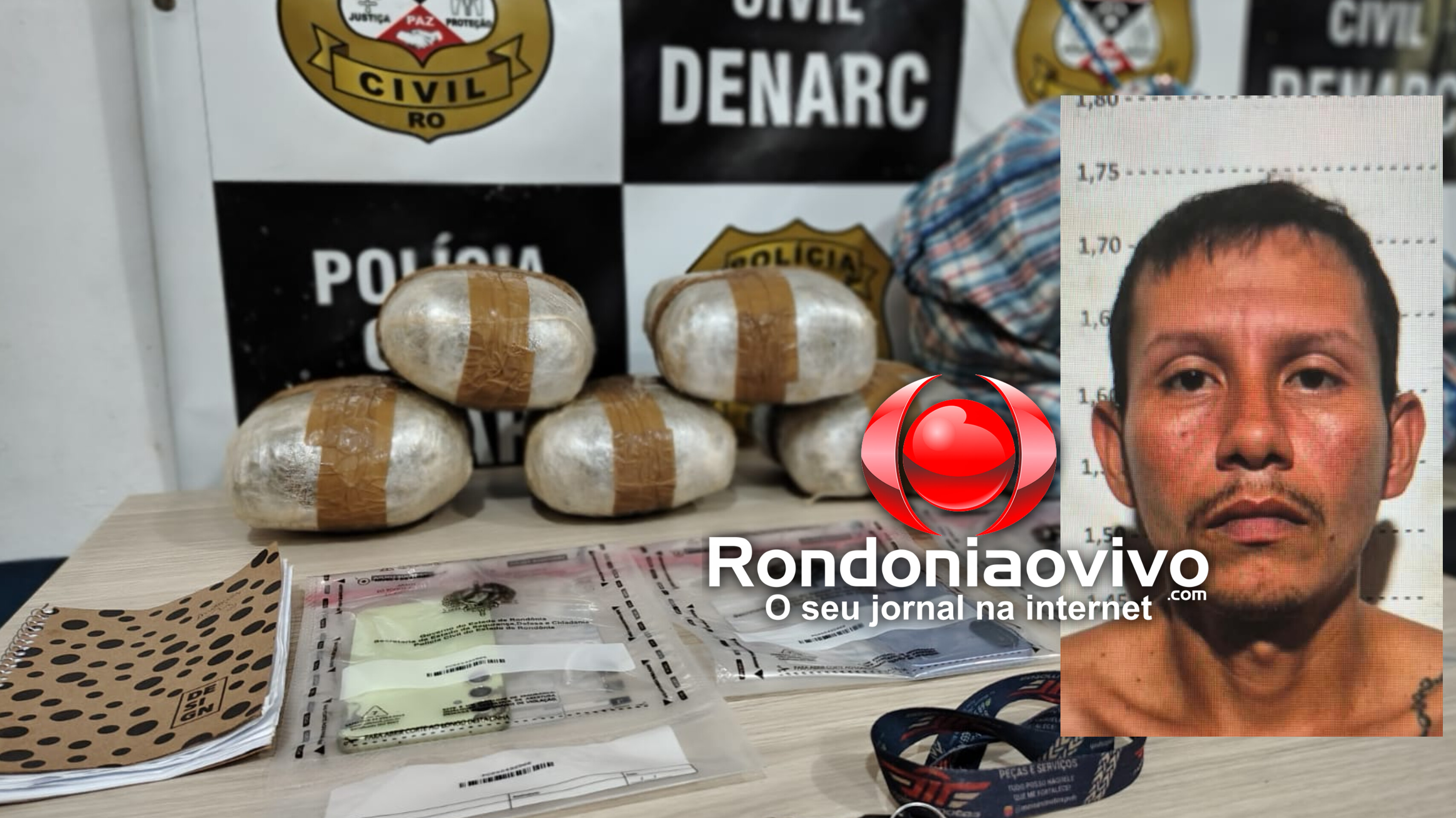 VÍDEO: Denarc prende integrante do CV com cinco quilos de skunk