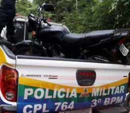 PM recupera motocicleta pela segunda vez este ano