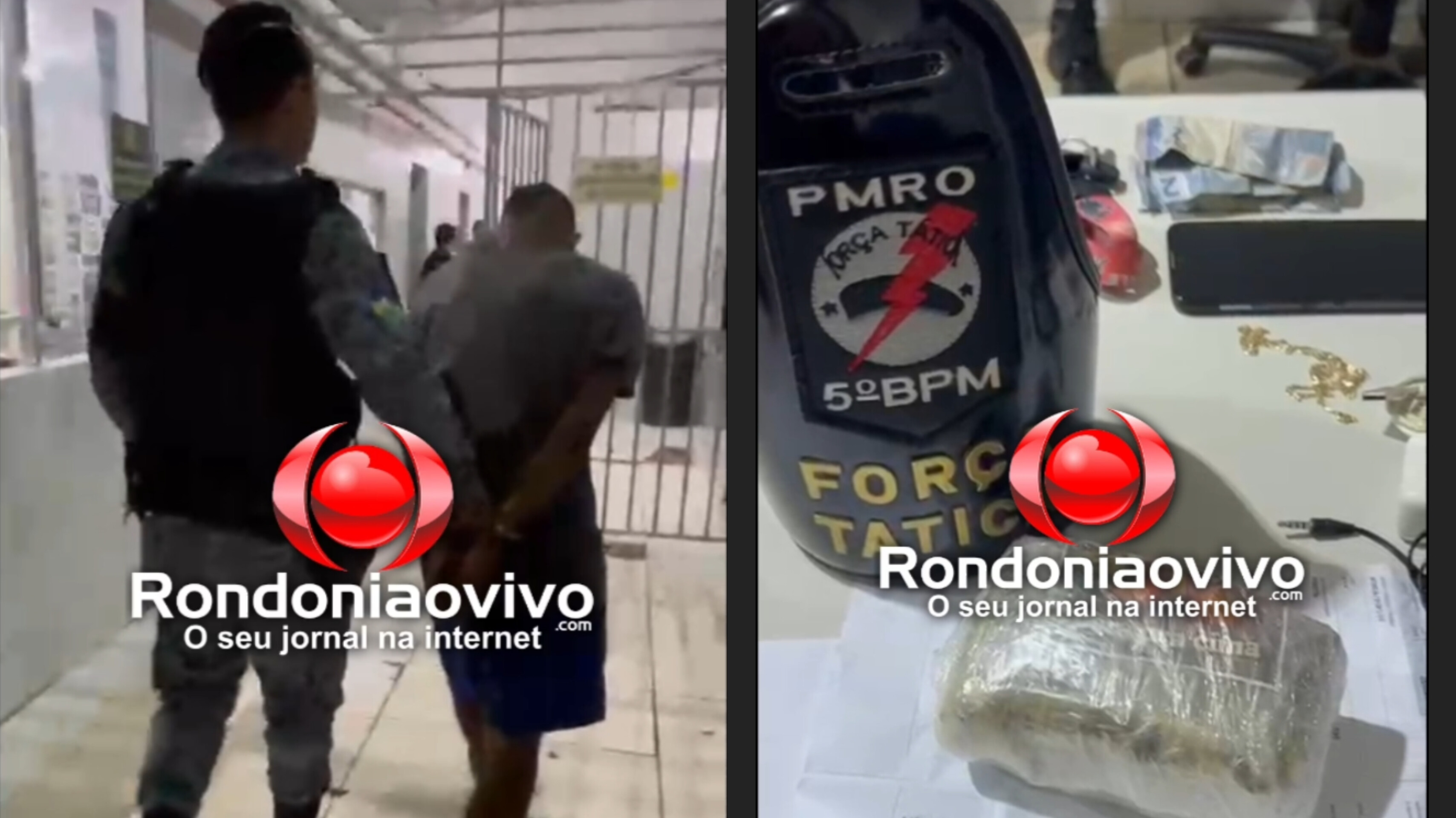 VÍDEO: Motoboy tenta fugir da PM, sofre queda e é preso com drogas em frente ao IG
