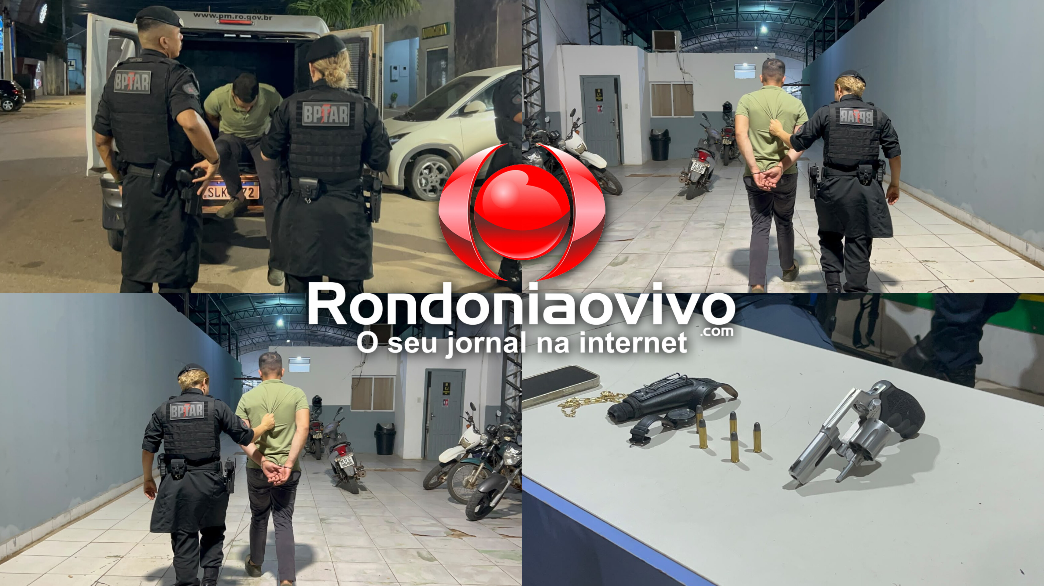 REVÓLVER: Homem é preso armado próximo ao MP após denúncia anônima 