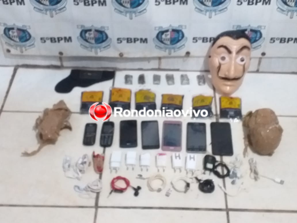 ORGULHO DO MADEIRA: Polícia flagra criminoso que ia jogar drogas e celulares em presídio