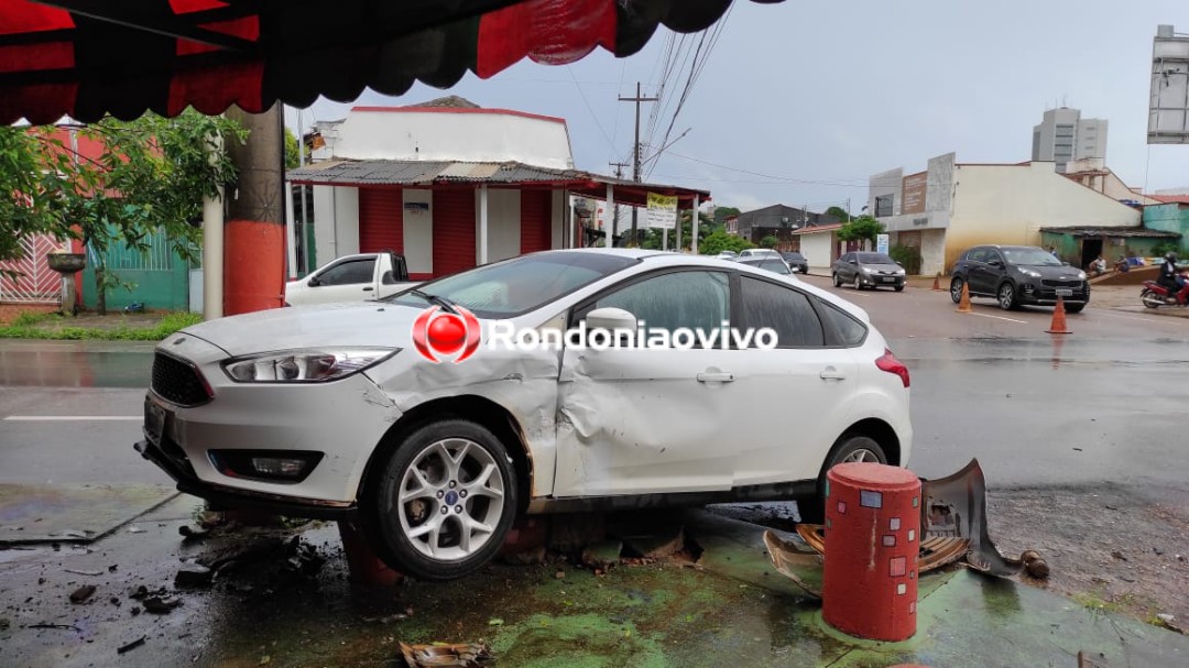 NA ABUNÃ: Mais um acidente entre automóveis é registrado em cruzamento de Porto Velho