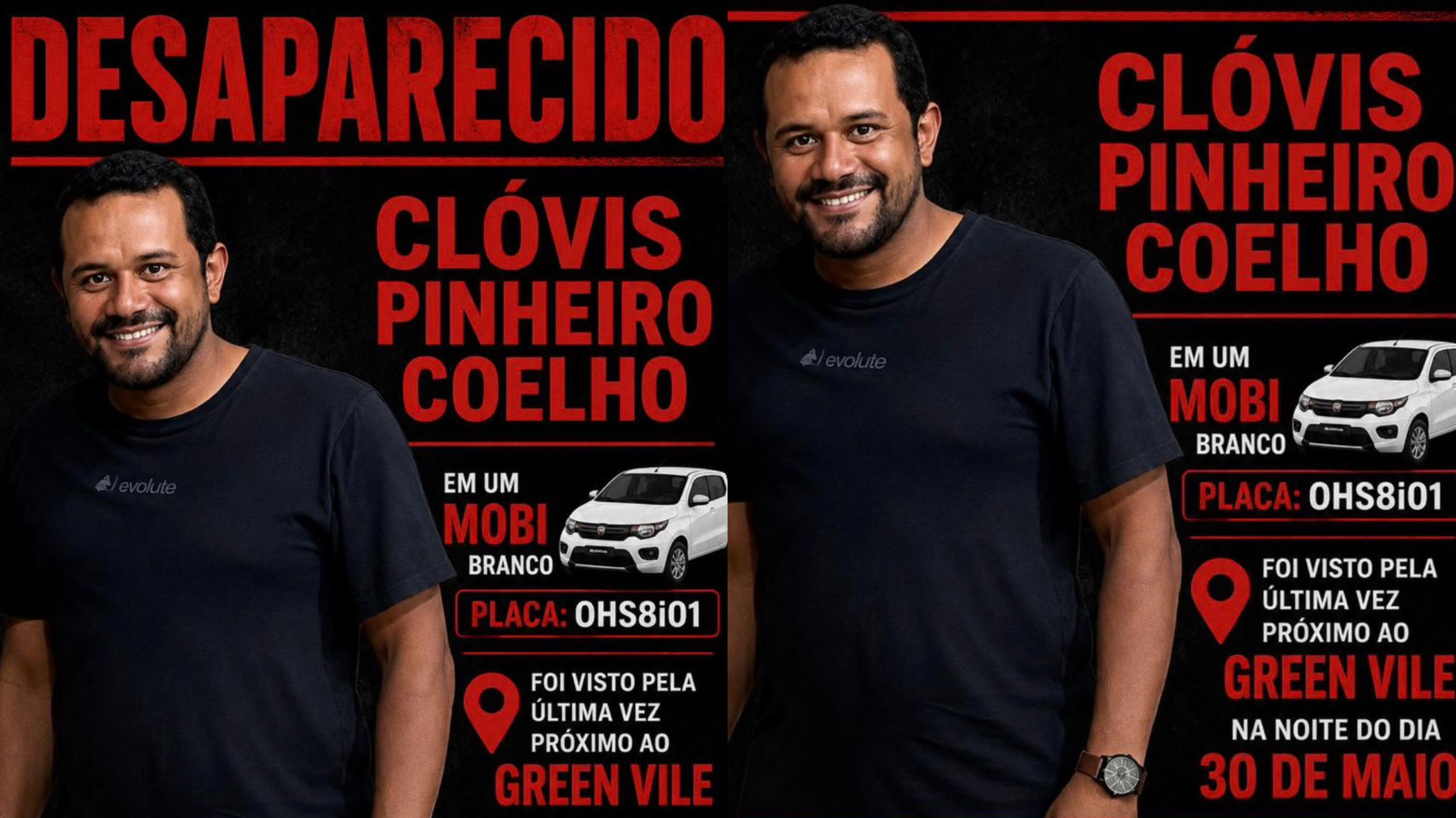 FAMÍLIA PROCURA: Homem desaparece após ser visto pela última vez próximo ao Green Vile