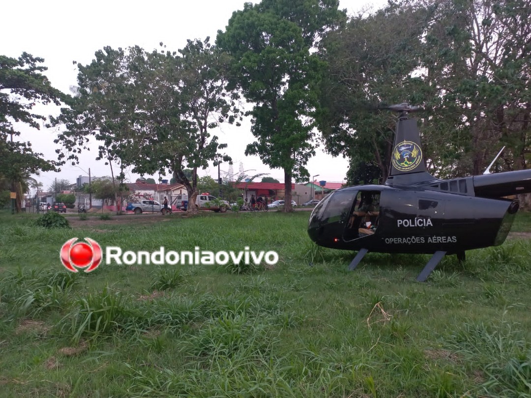 PATRULHAMENTO AÉREO: Equipe do NOA atua em abordagem no Skate Parque e ajuda recuperar moto furtada 