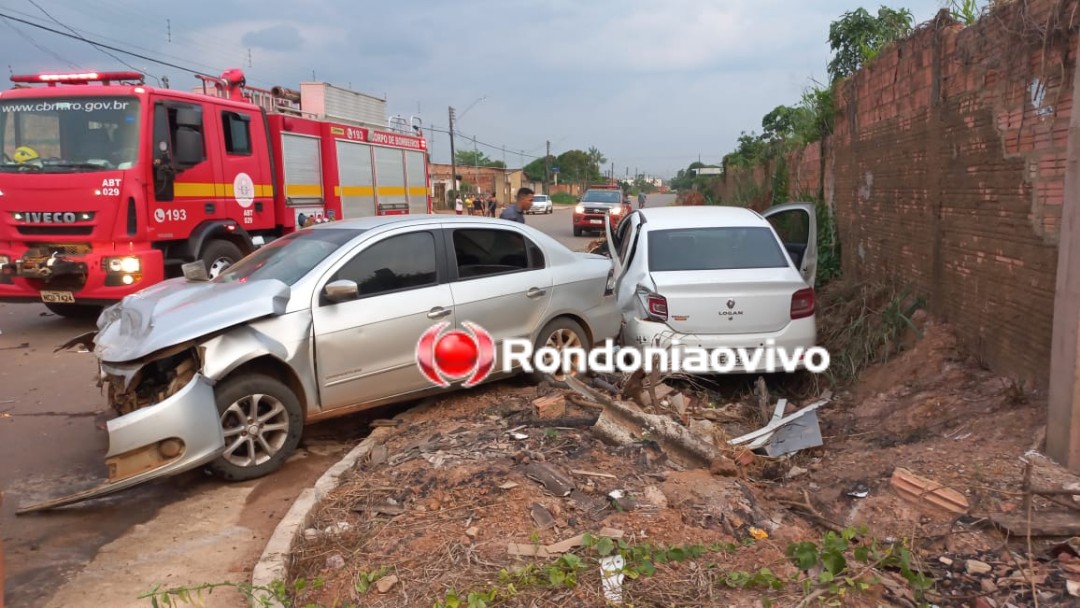 FORTE COLISÃO: Acidente deixa feridos e veículos destruídos no bairro Lagoa