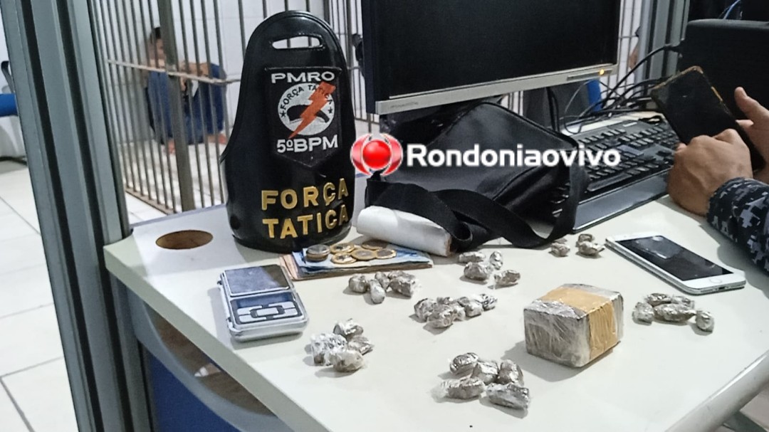 APTO ABANDONADO: PM prende homem com várias porções de maconha e objetos trocados por drogas 