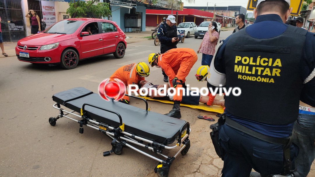 ACIDENTE GRAVE: Motociclista sofre fraturas após atropelar ciclista na Rio de Janeiro 