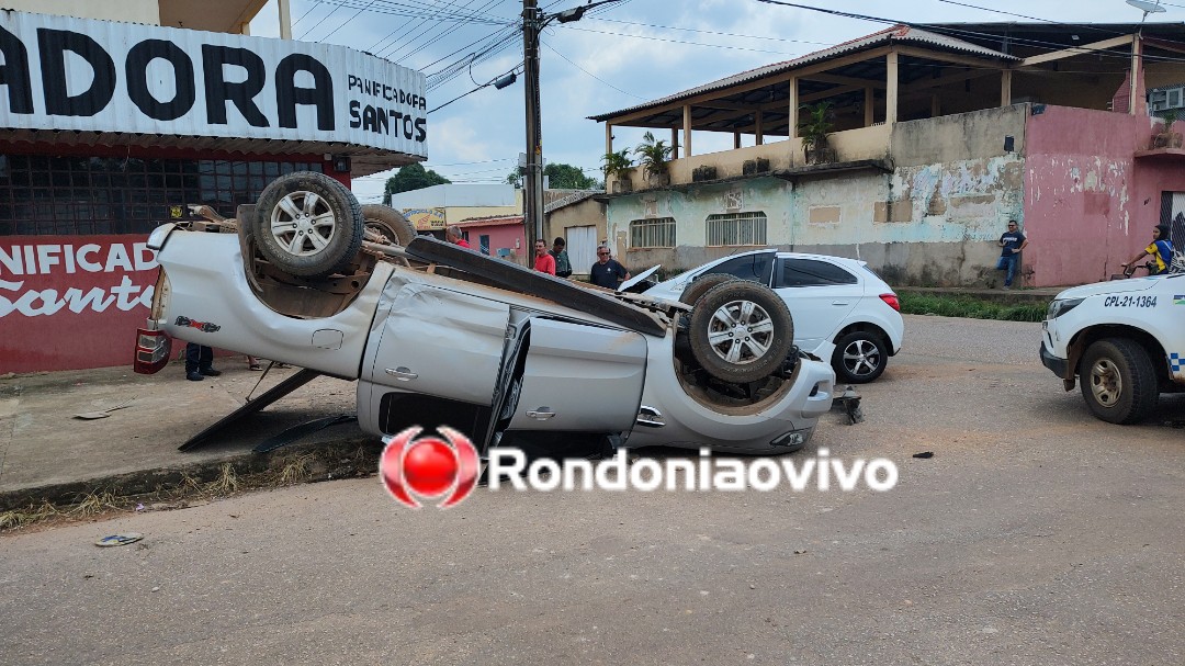 VÍDEO: Ranger capota após grave acidente na zona Sul