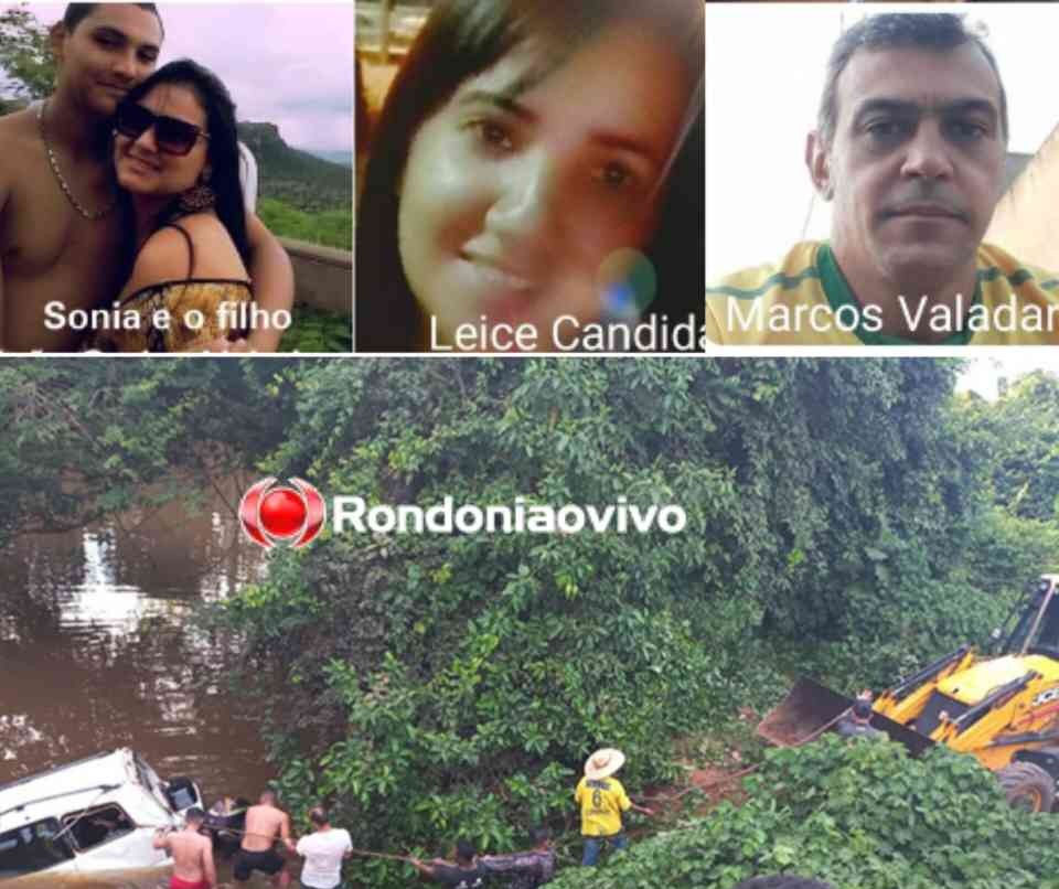 OUTRA TRAGÉDIA: Mais um carro cai de ponte e mata cinco pessoas da mesma família em Rondônia 