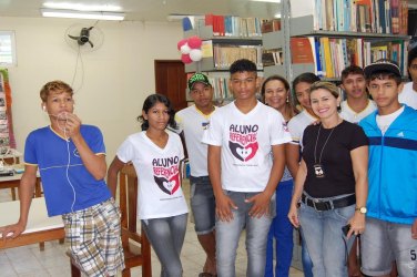 Biblioteca Municipal recebe integrantes do Projeto Aluno Monitor