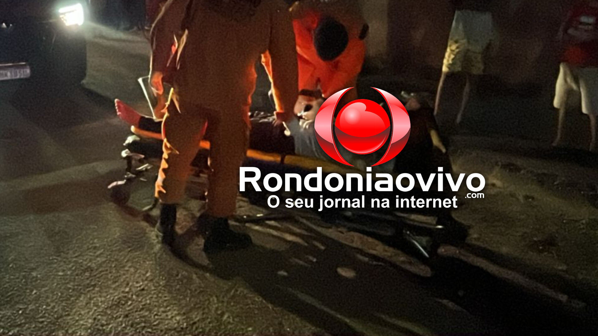 URGENTE: Motociclista sofre fratura exposta ao atropelar 'Caramelo'