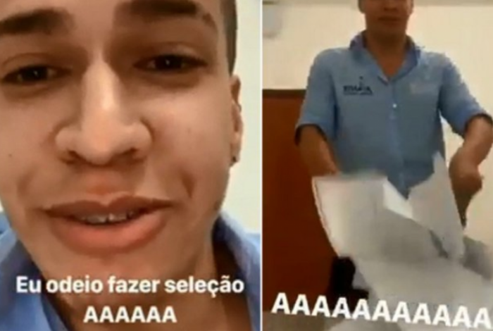 VÍDEO: Homem é demitido por debochar de currículos recebidos