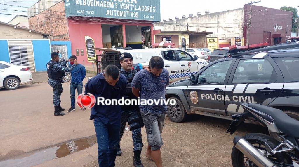 NO CENTRO: Força Tática prende trio com arma e carro roubado após perseguição 