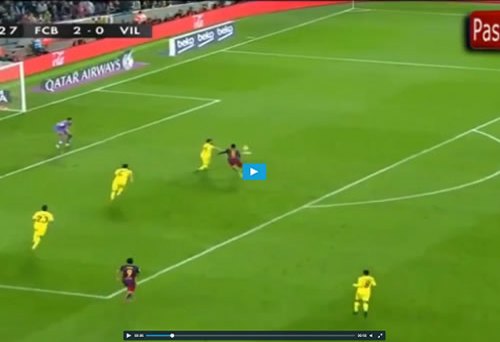 Neymar faz golaço histórico na vitória do Barcelona sobre o Villarreal